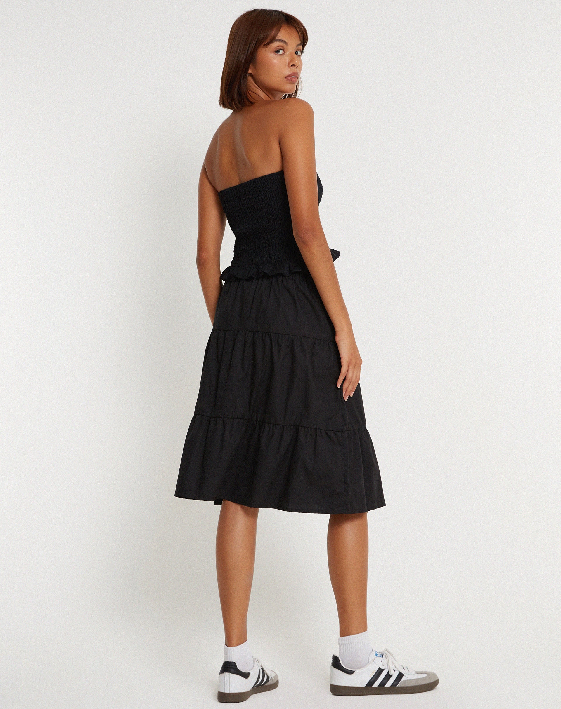 Kiyo Bandeau Top in Black-Nico Sky