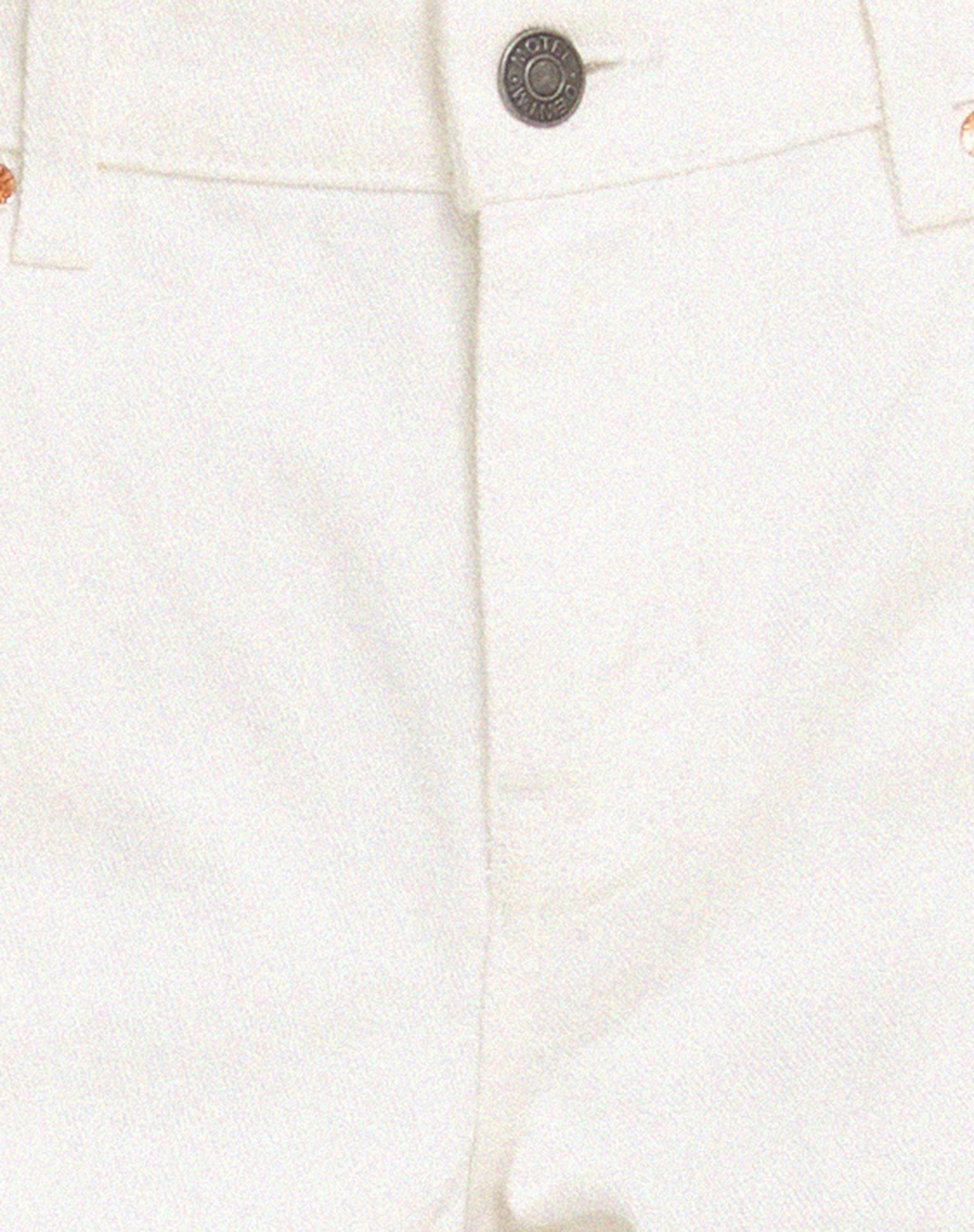 MOTEL X BARBARA Low Rise Parallel Jeans in True White-Nico Sky