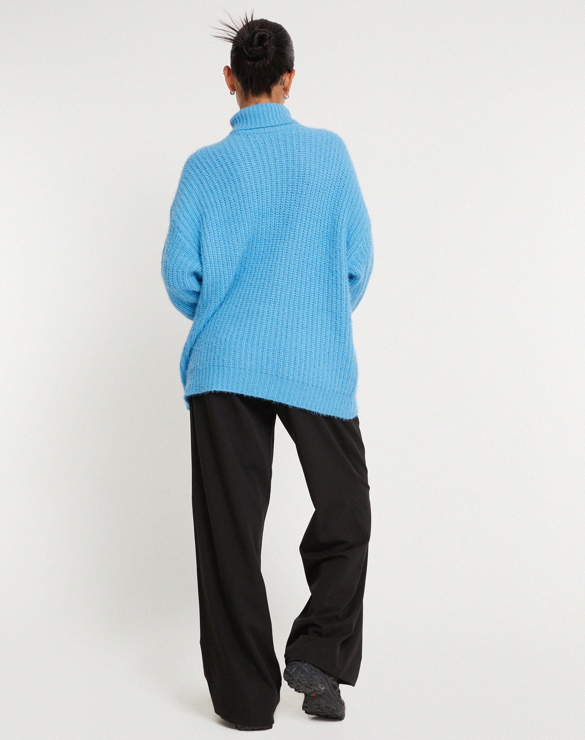 Mada Jumper in Knit Blue-Nico Sky