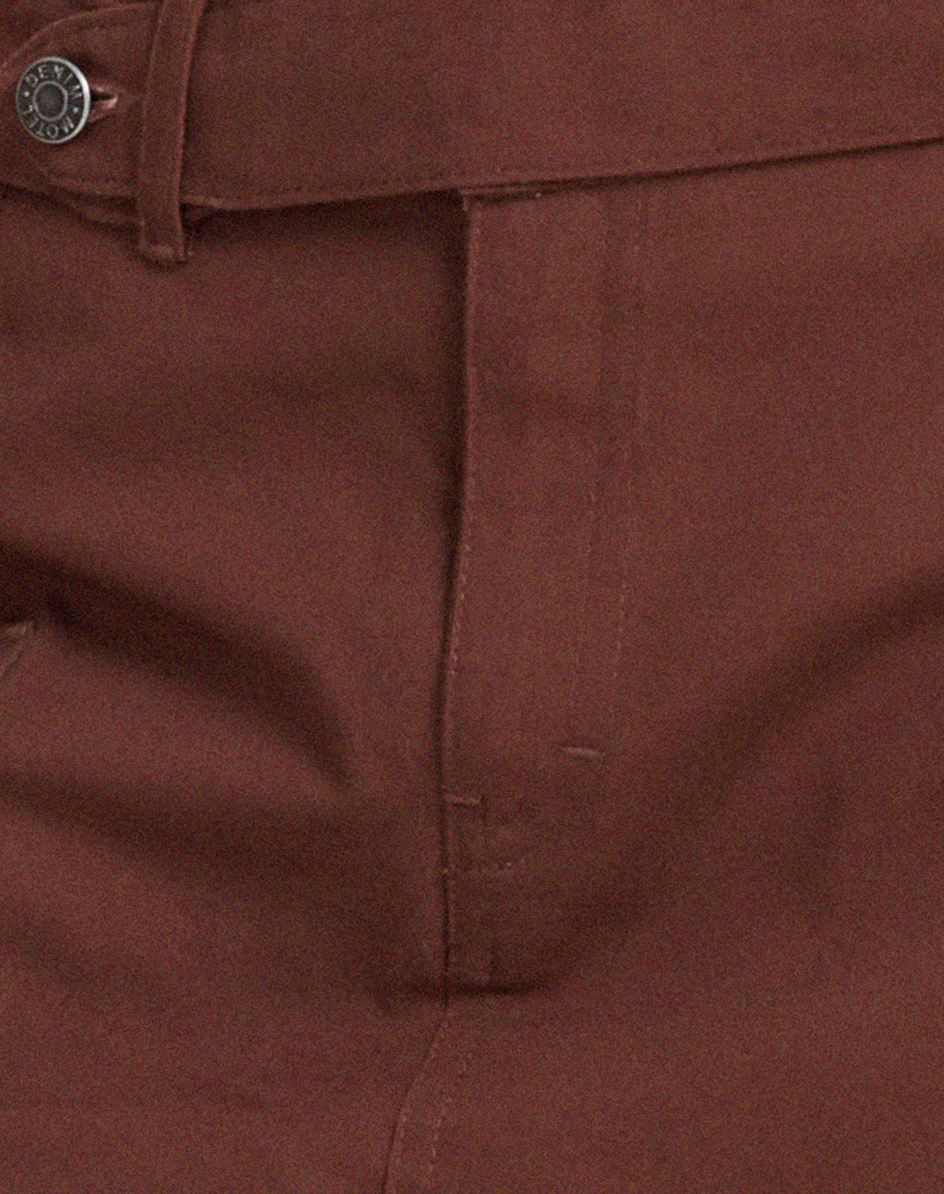 Stina Cargo Micro Skirt in Panama Choco-Nico Sky