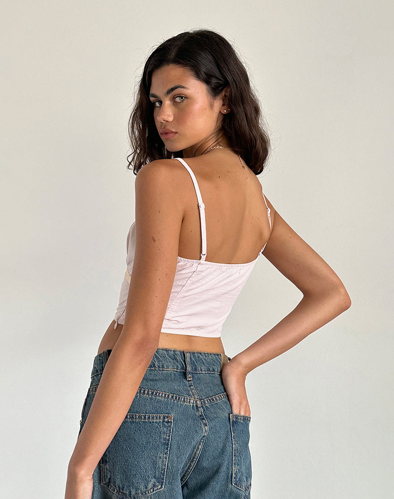 Riana Cami Top in Light Pink-Nico Sky