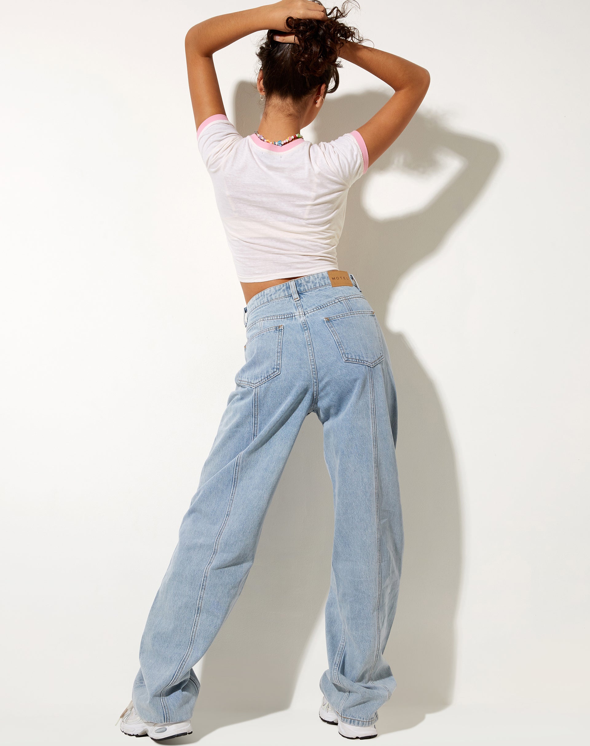 Ringer Tee in Winter White Peony Bind Its Not Me Its You-Nico Sky