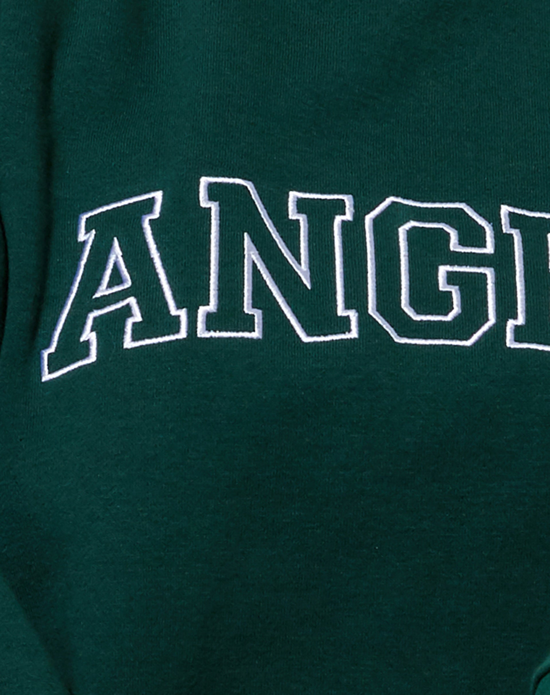 Glo Sweatshirt in Bottle Green with 'Angel' Embro in White-Nico Sky