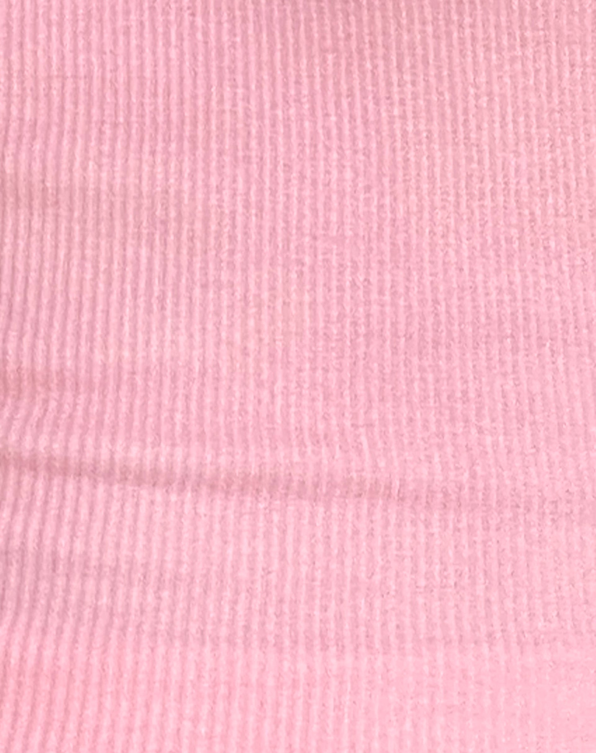 Roxe Ribbed Vest Top in Ballet Pink-Nico Sky