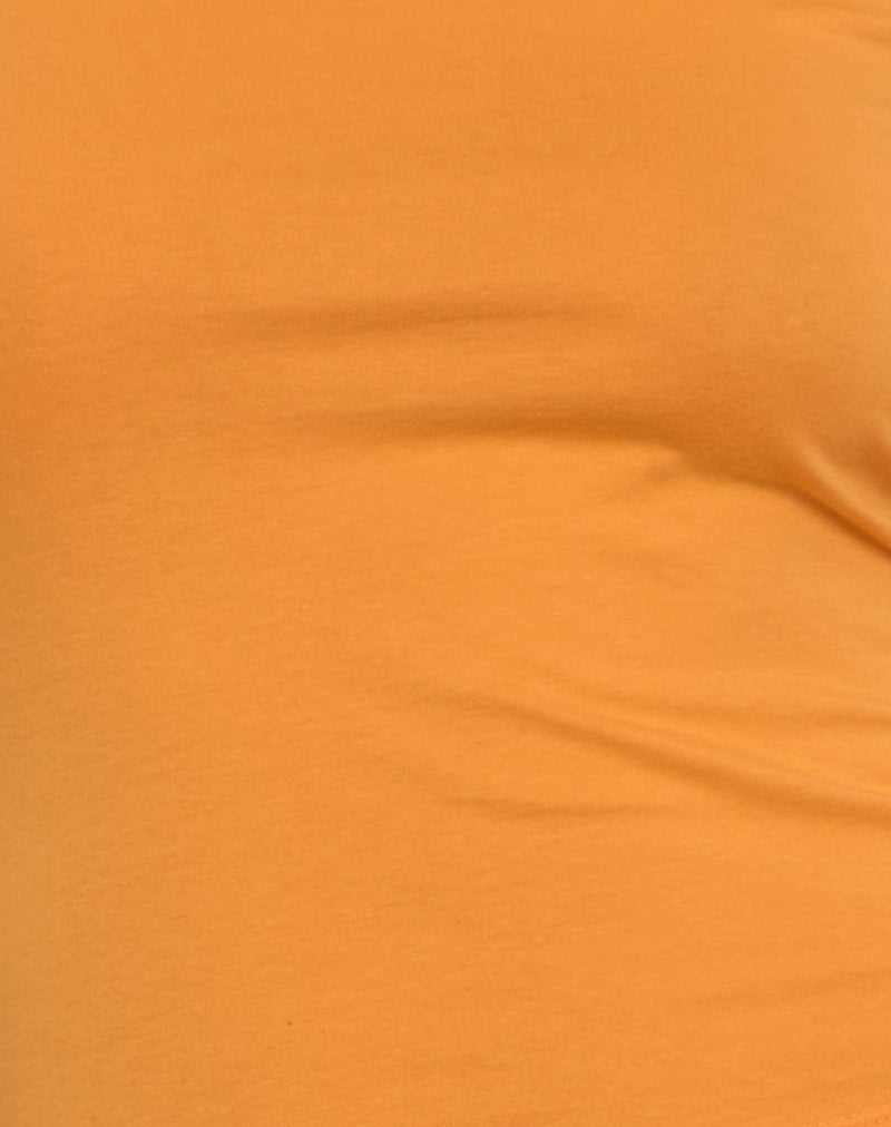 Runaba Backless Tank Top in Faded Orange-Nico Sky