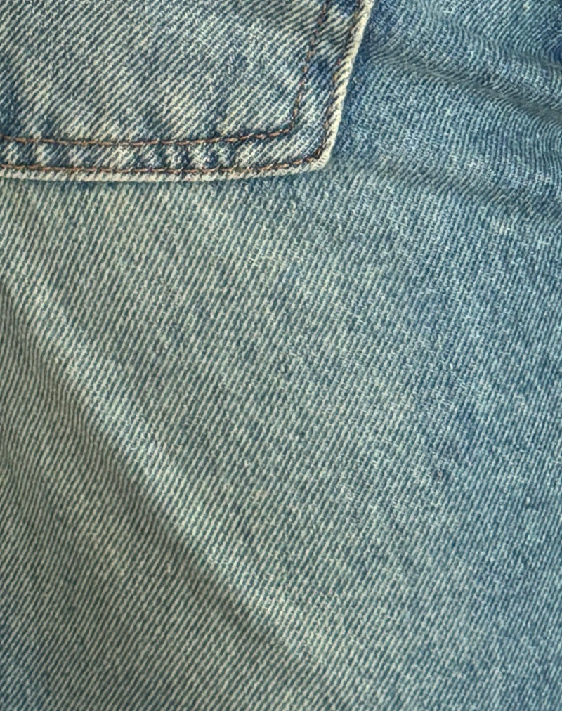 Rigid Low Rise Flare Jeans in Sea Green-Nico Sky