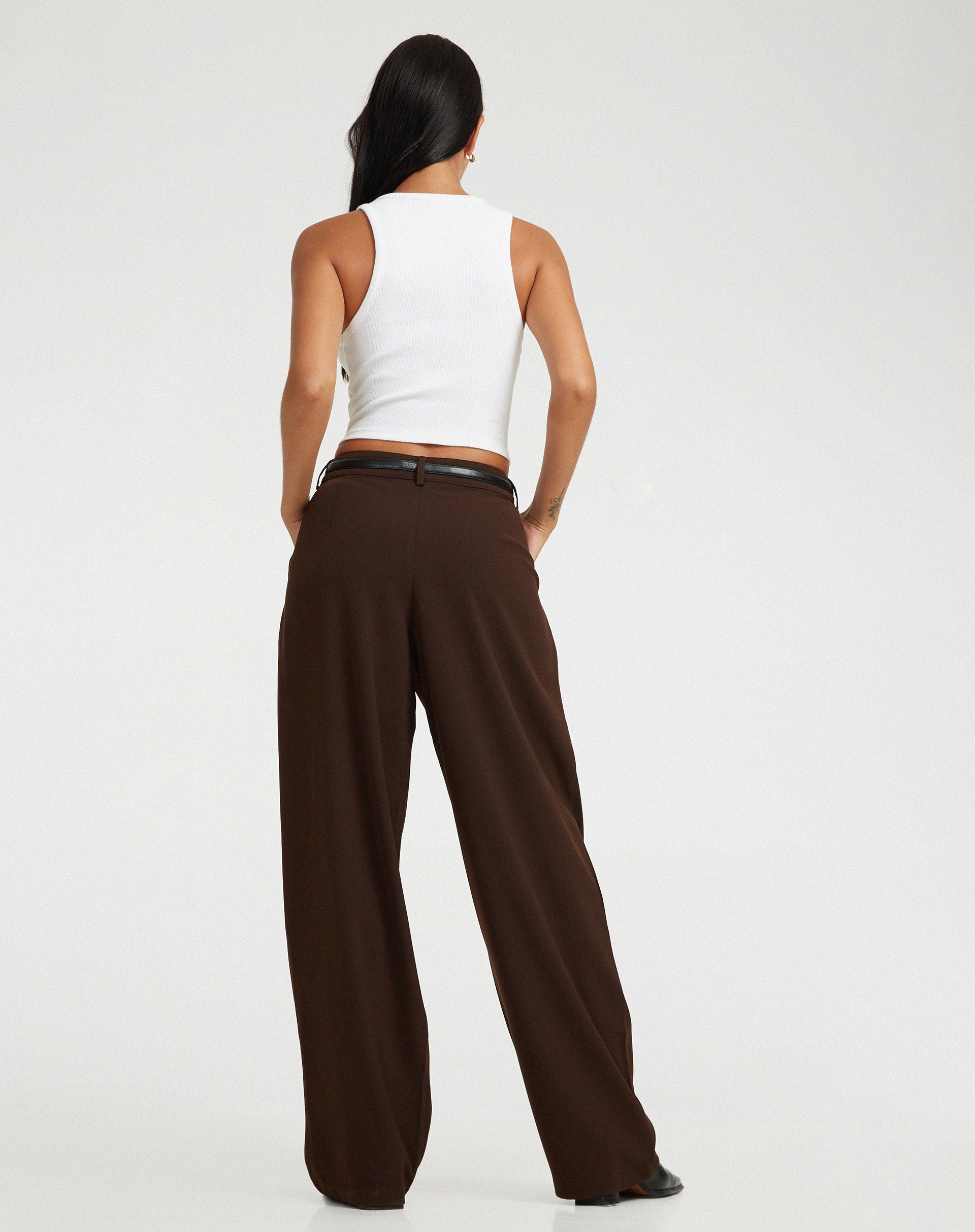 Sabara Trouser in Tailoring Cappuccino-Nico Sky