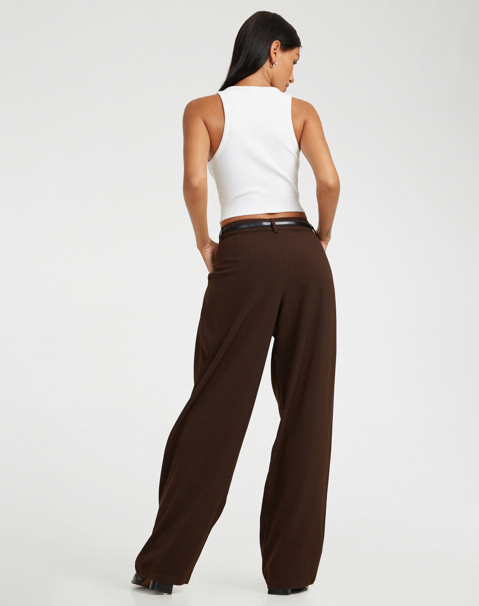 Sabara Trouser in Tailoring Cappuccino-Nico Sky