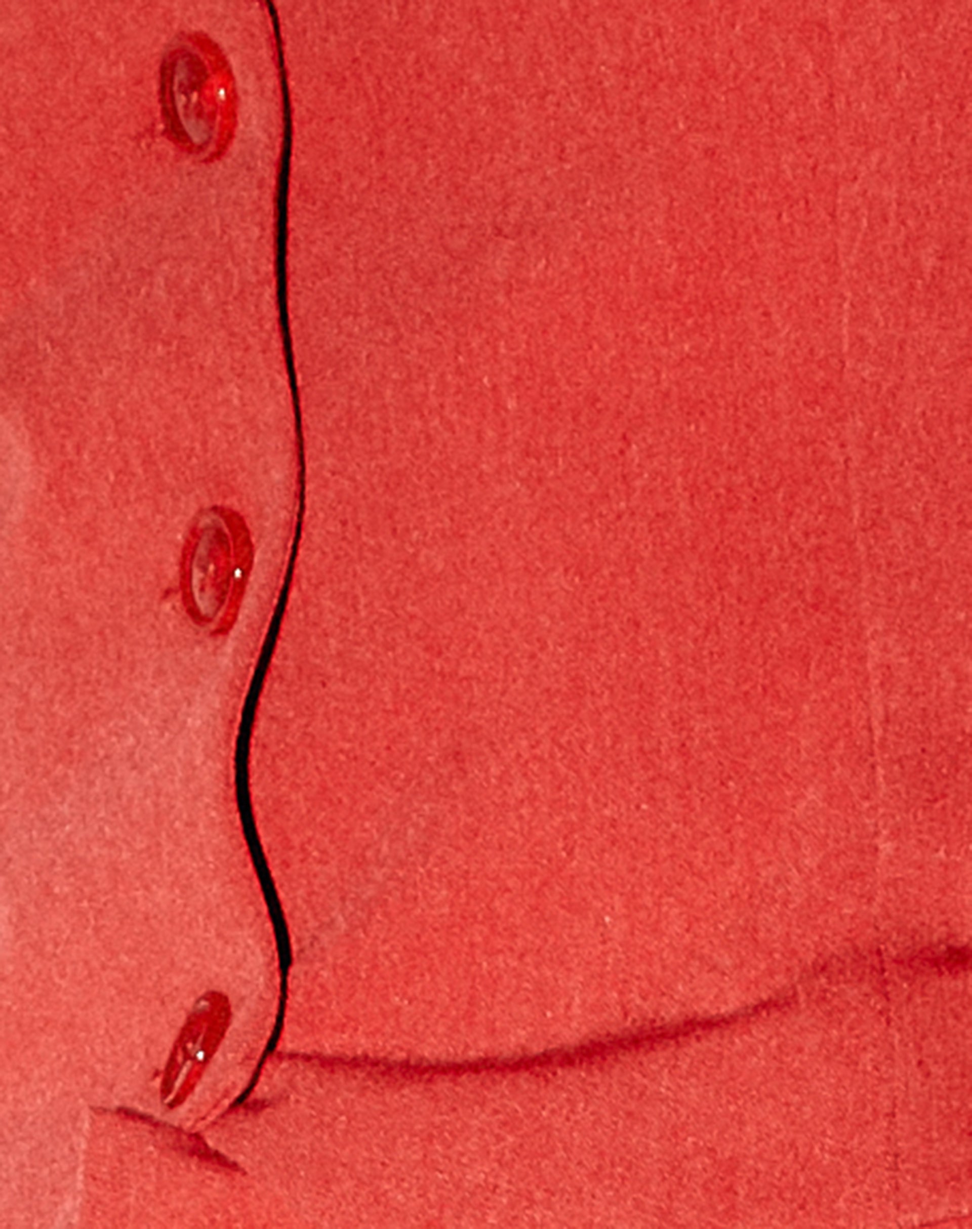 Safar Vest in Red-Nico Sky