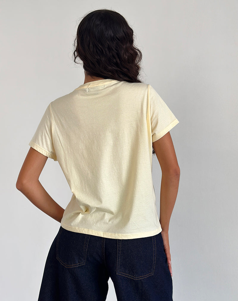 Saki Tee in Buttermilk with Better Together Slogan-Nico Sky