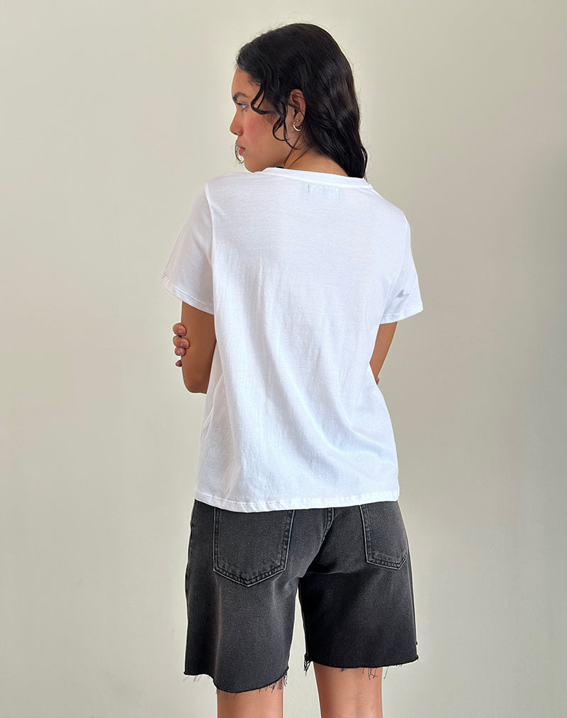 Saki Tee in White Fig-Nico Sky