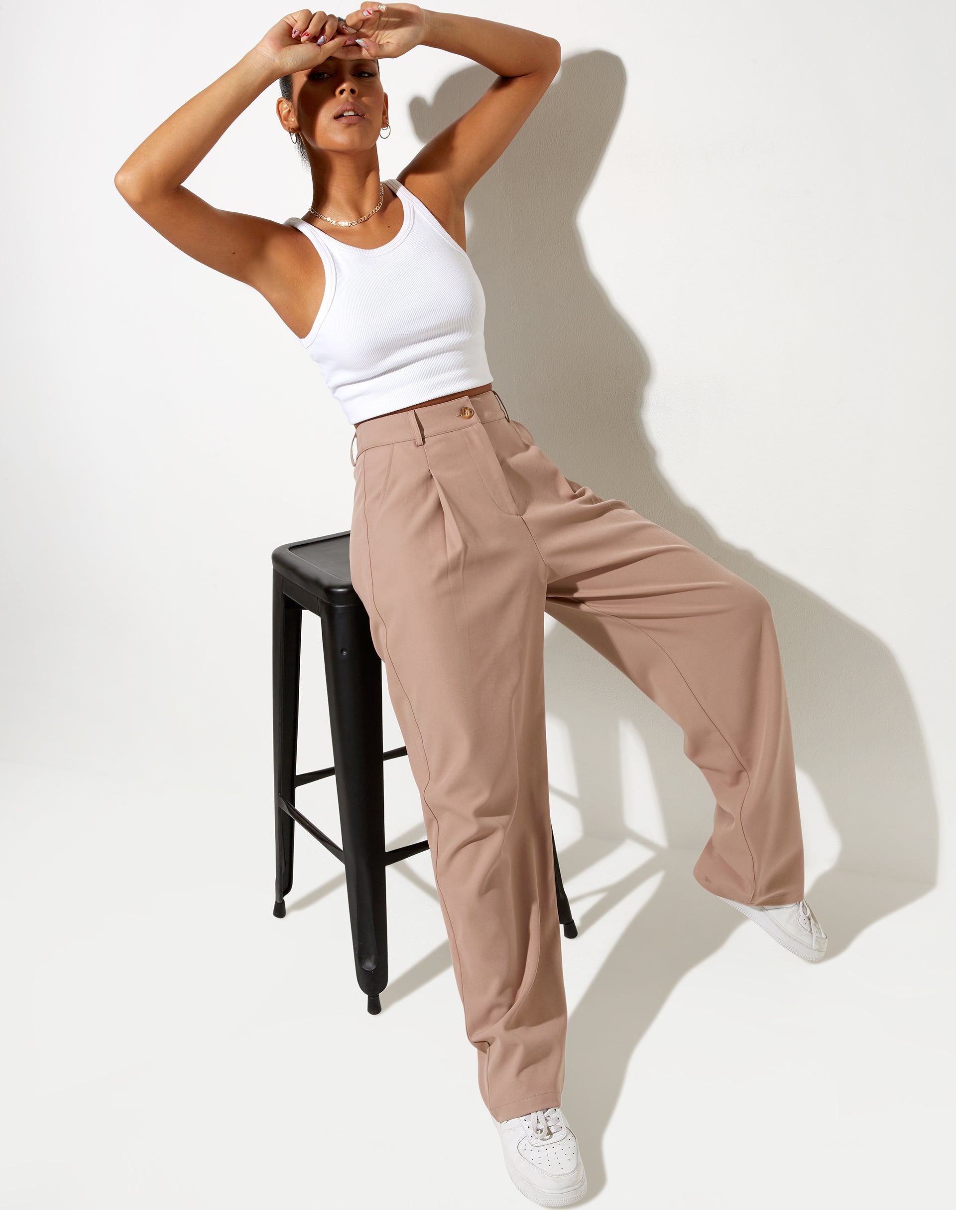 Sakila Trouser in Tailoring Dusty Lilac-Nico Sky