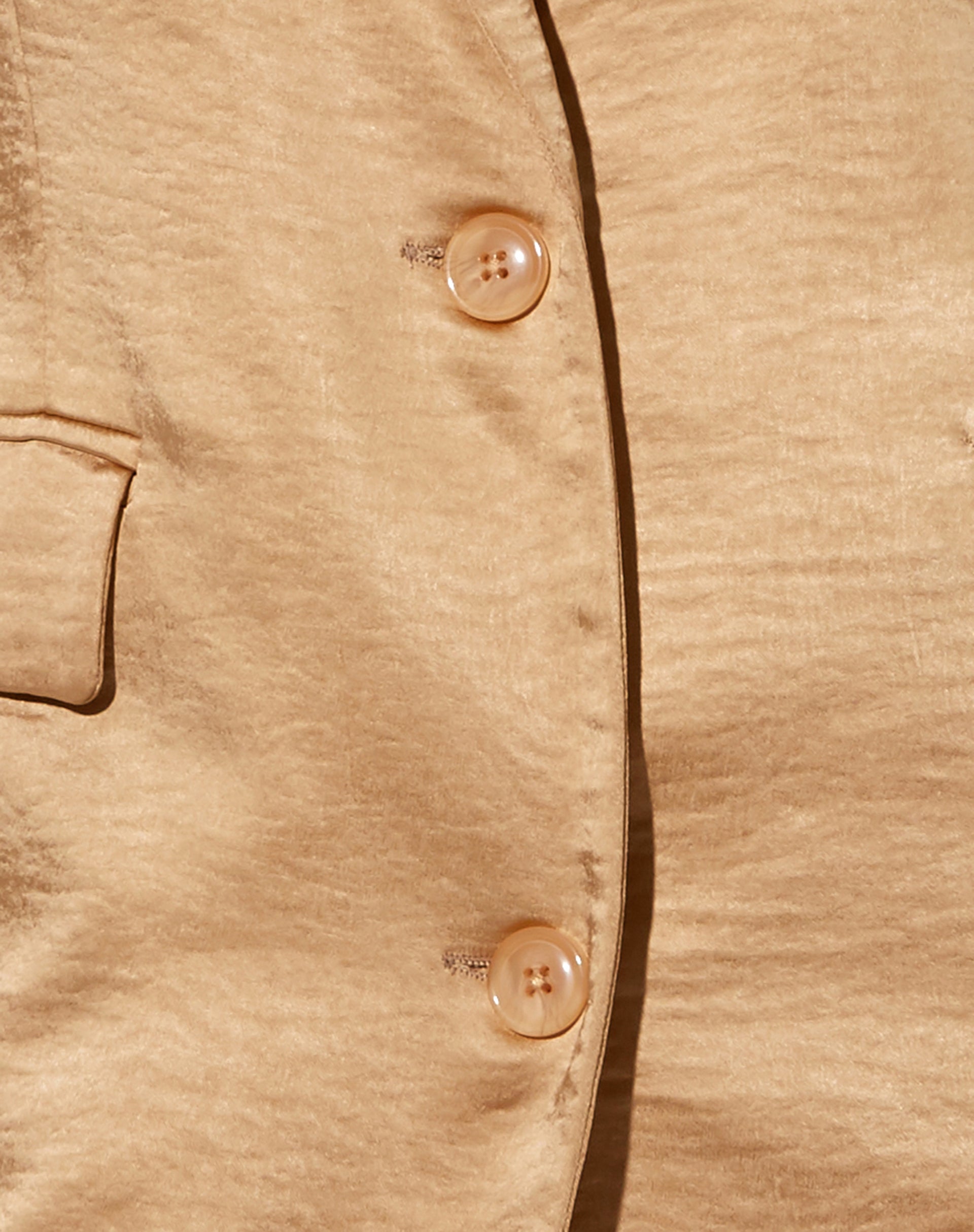 Maiwa Blazer in Satin Golden Sand-Nico Sky