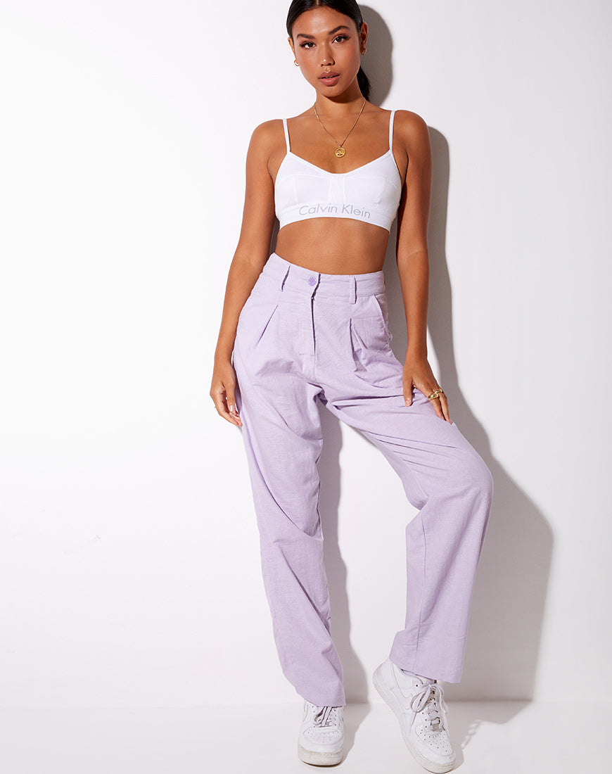 Sakila Trouser in Violet-Nico Sky