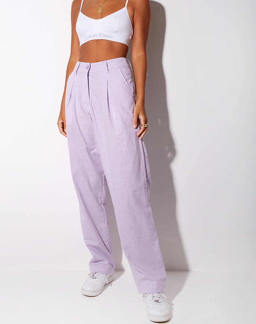 Sakila Trouser in Violet-Nico Sky