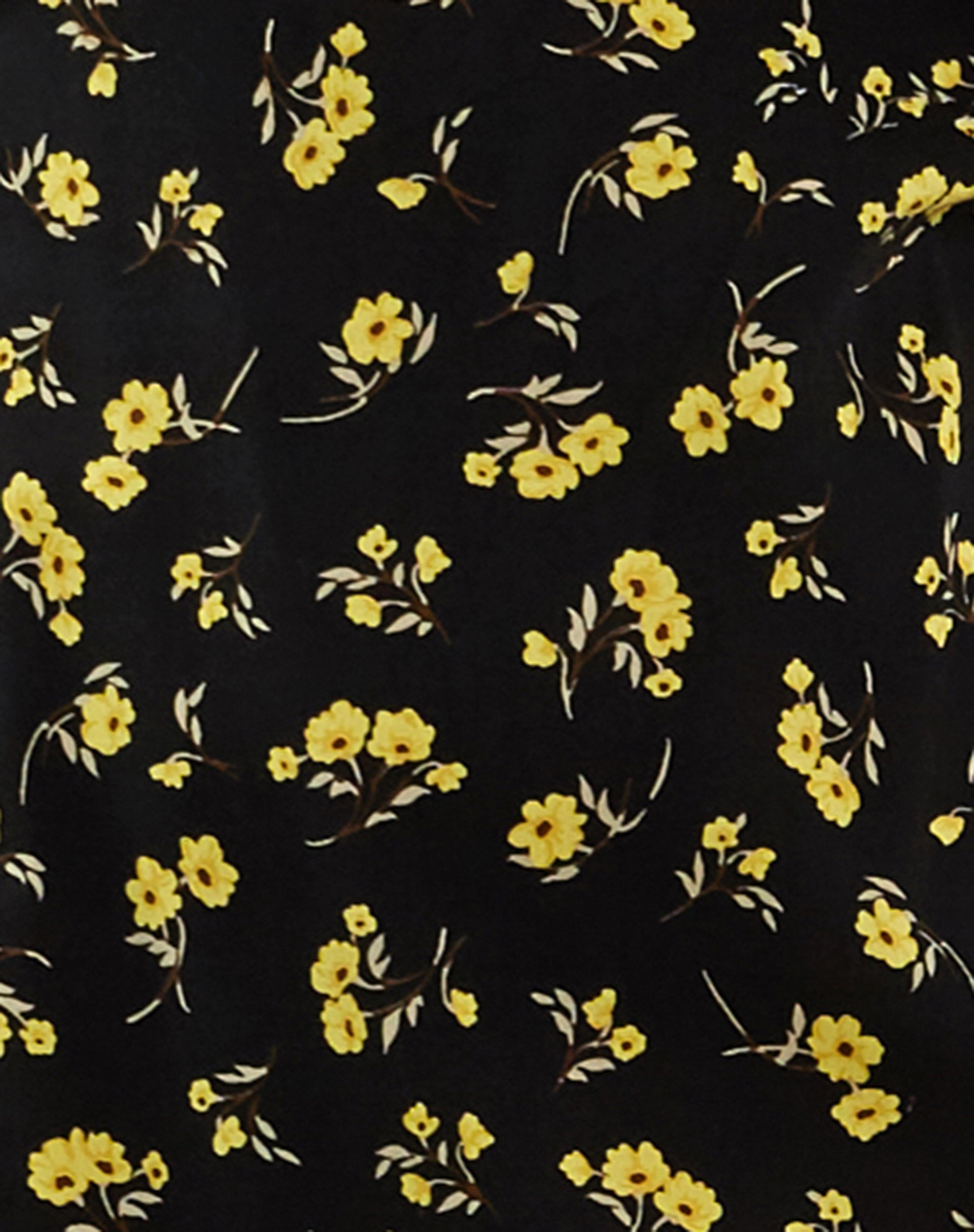 Samiya Mini Dress in Buttercup Black and Yellow-Nico Sky