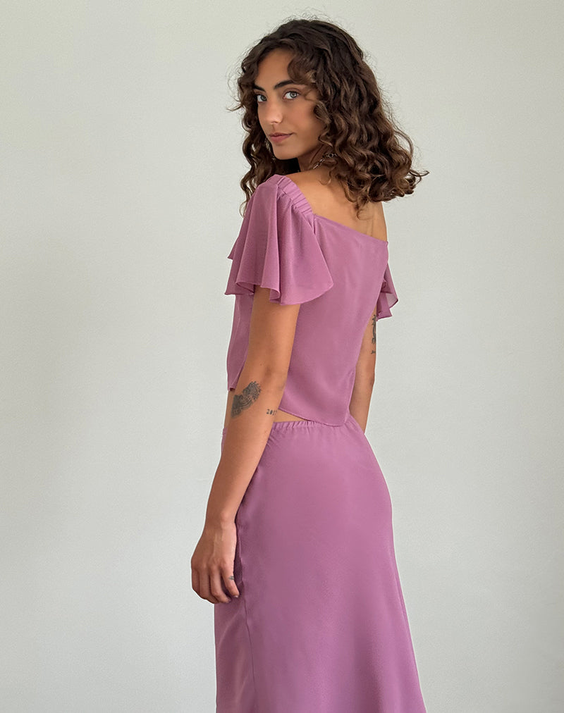 Samsiar Top in Chiffon Mauve-Nico Sky