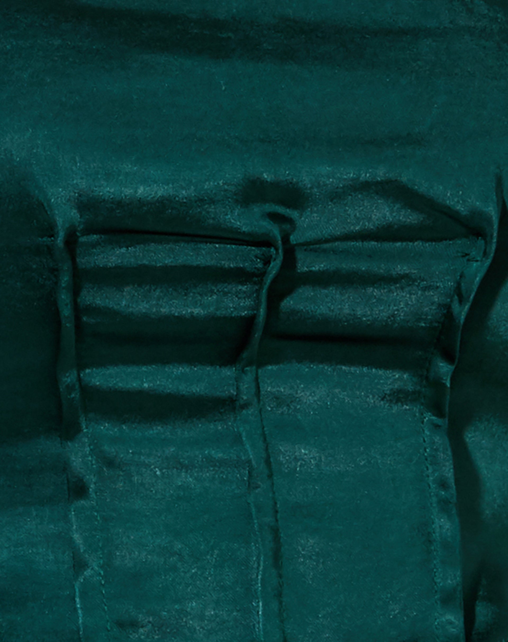 Sanja Bandeau Top in Satin Forest Green-Nico Sky