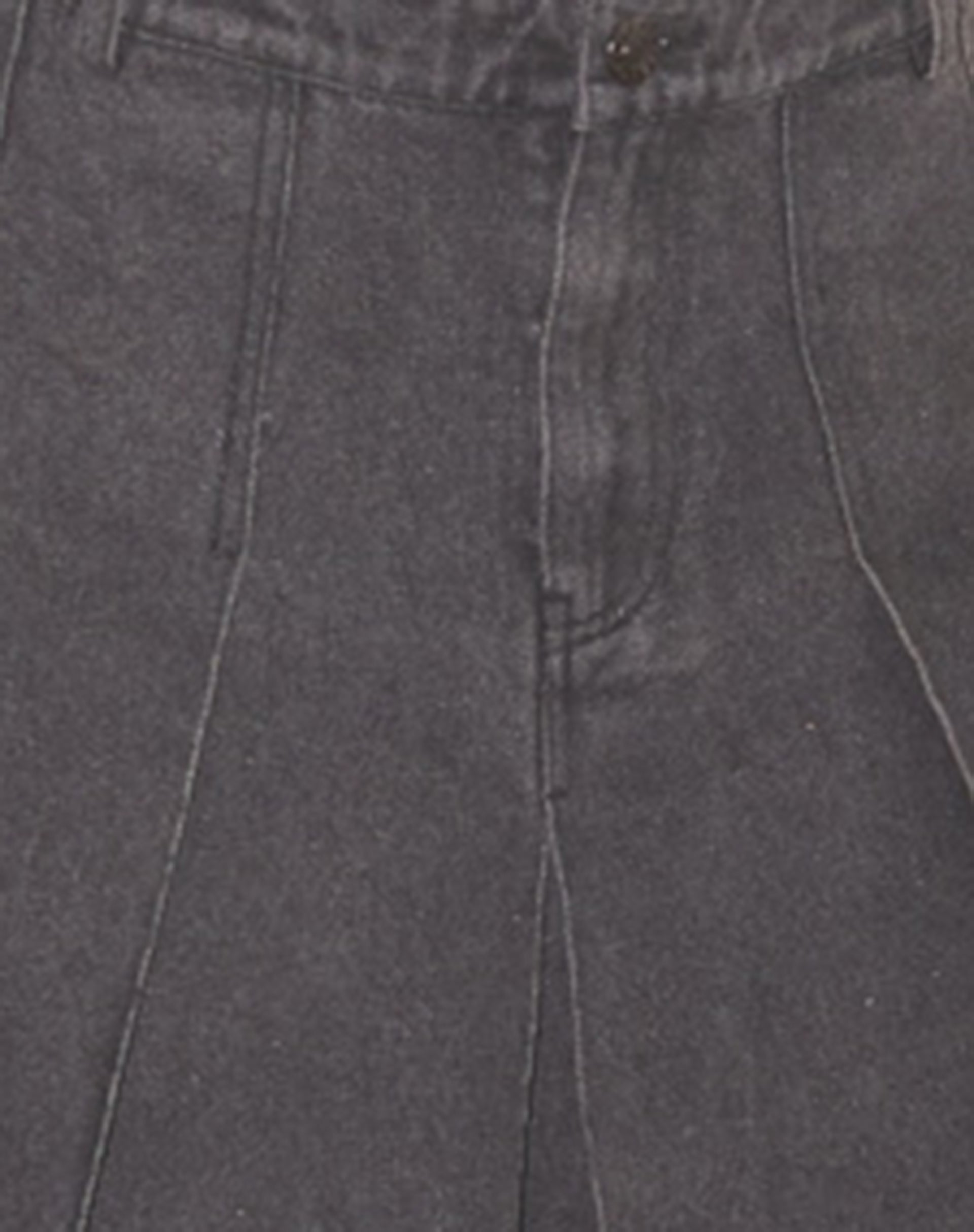 Sanjani Pleated Denim Midi Skirt in Grey Wash-Nico Sky