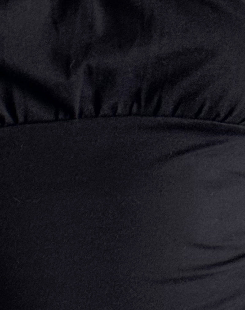 Sasya Cami Top in Black-Nico Sky