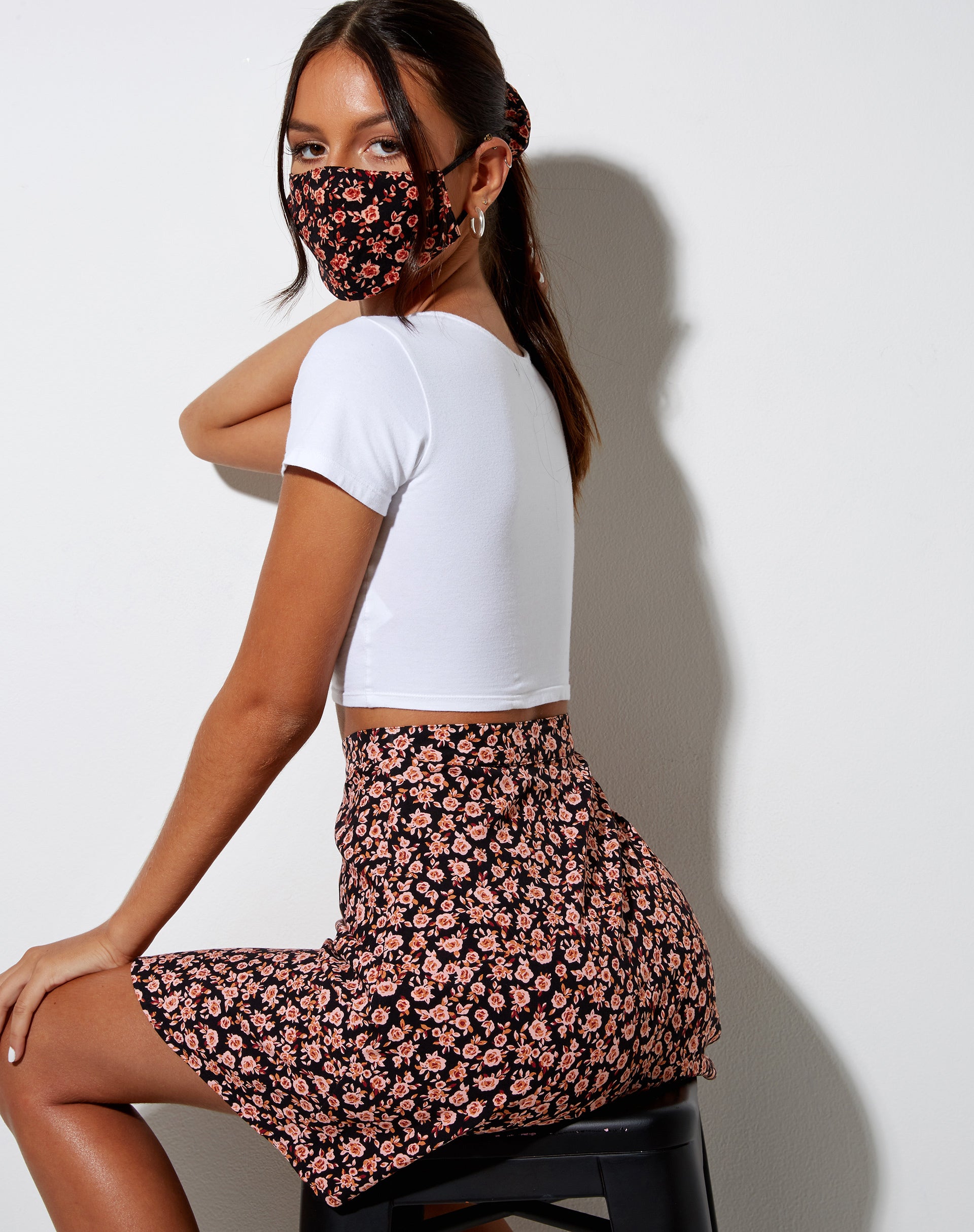 Face Mask in Autumn Blossom-Nico Sky