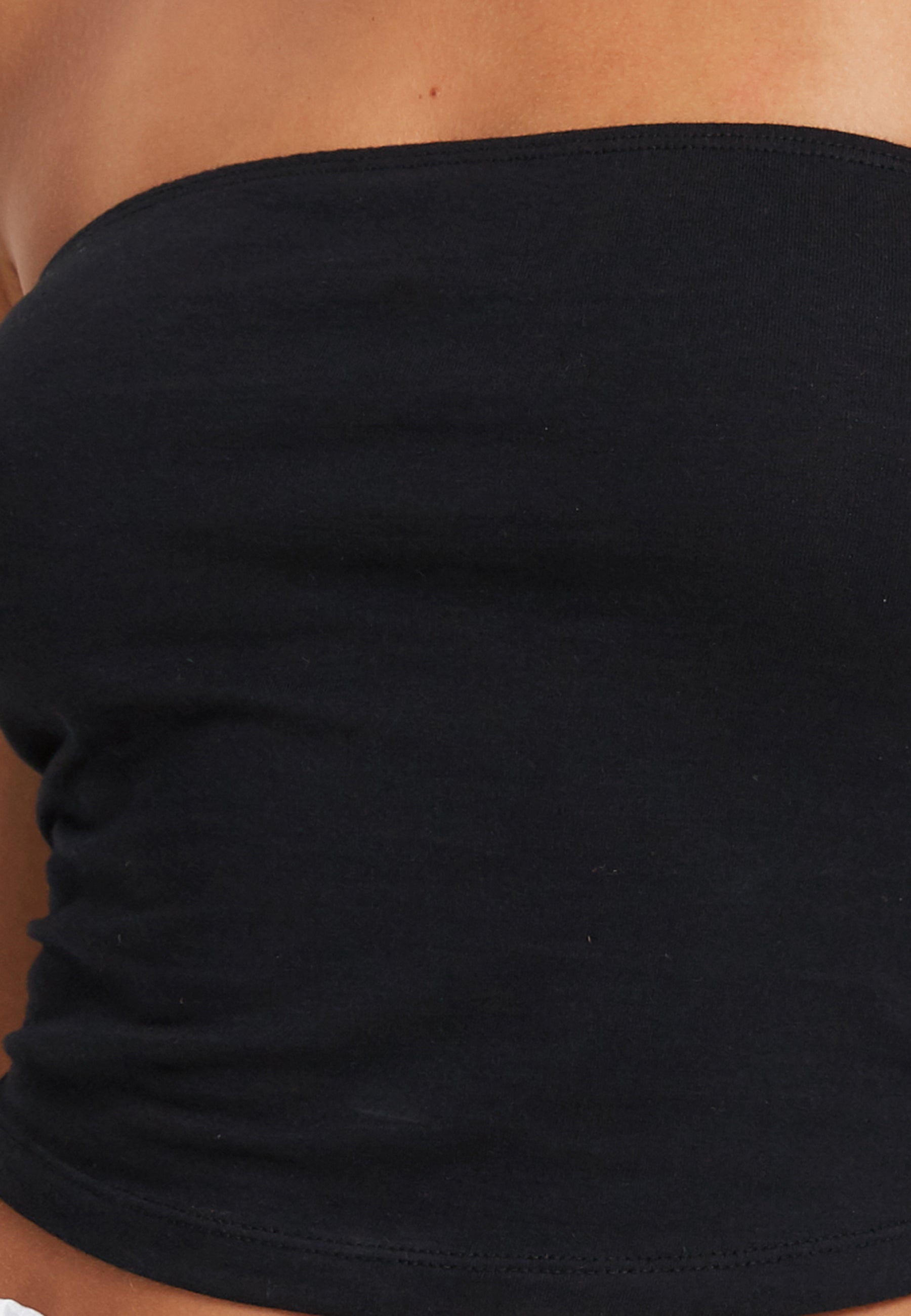 Shae Bandeau Top in Black-Nico Sky