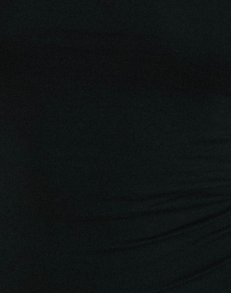 Shaelo Bandeau Top in Black-Nico Sky