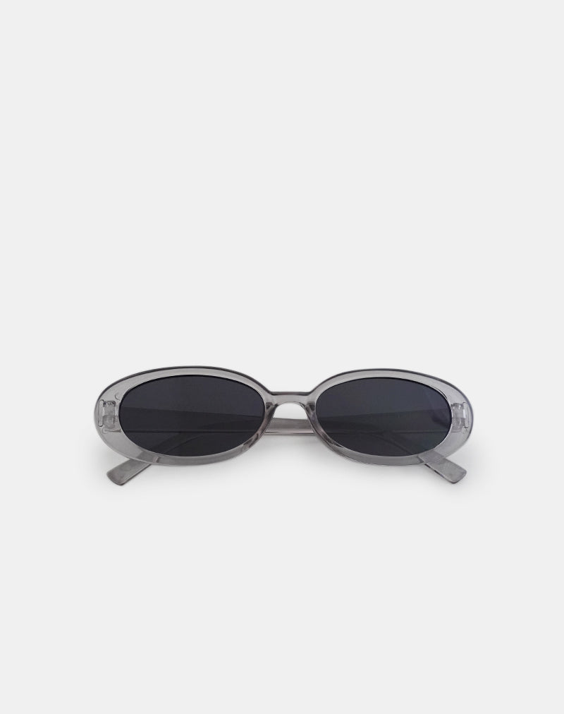 Silveta Sunglasses in Opaque Silver-Nico Sky