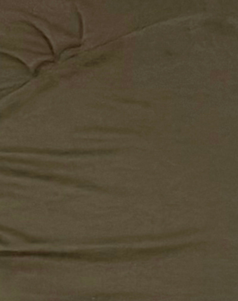 Sisil Long Sleeve Top in Olive-Nico Sky