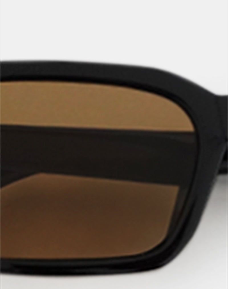 Sorello Sunglasses in Black with Orange Lenses-Nico Sky