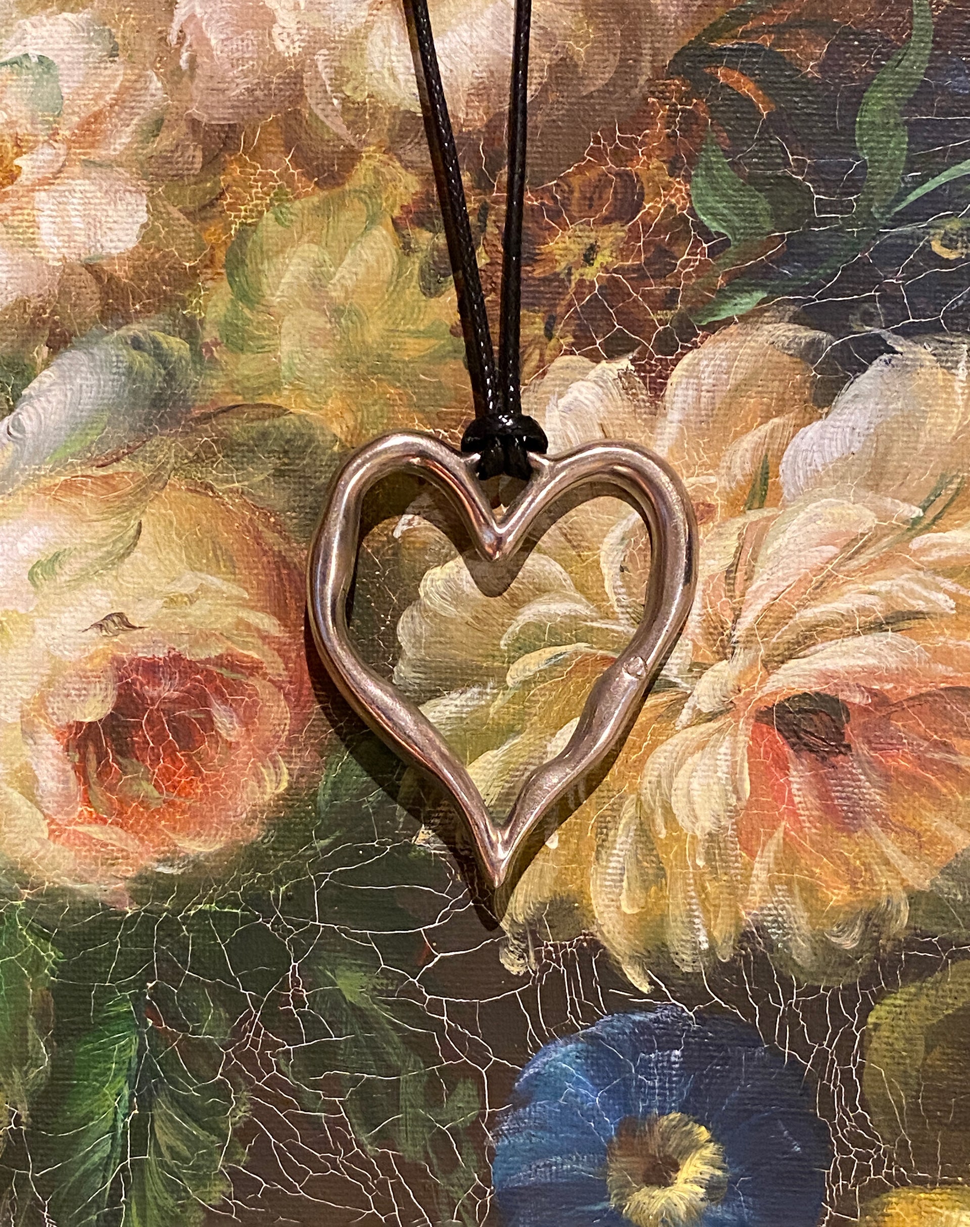 Suarti Rope Necklace with Silver Heart Pendant-Nico Sky