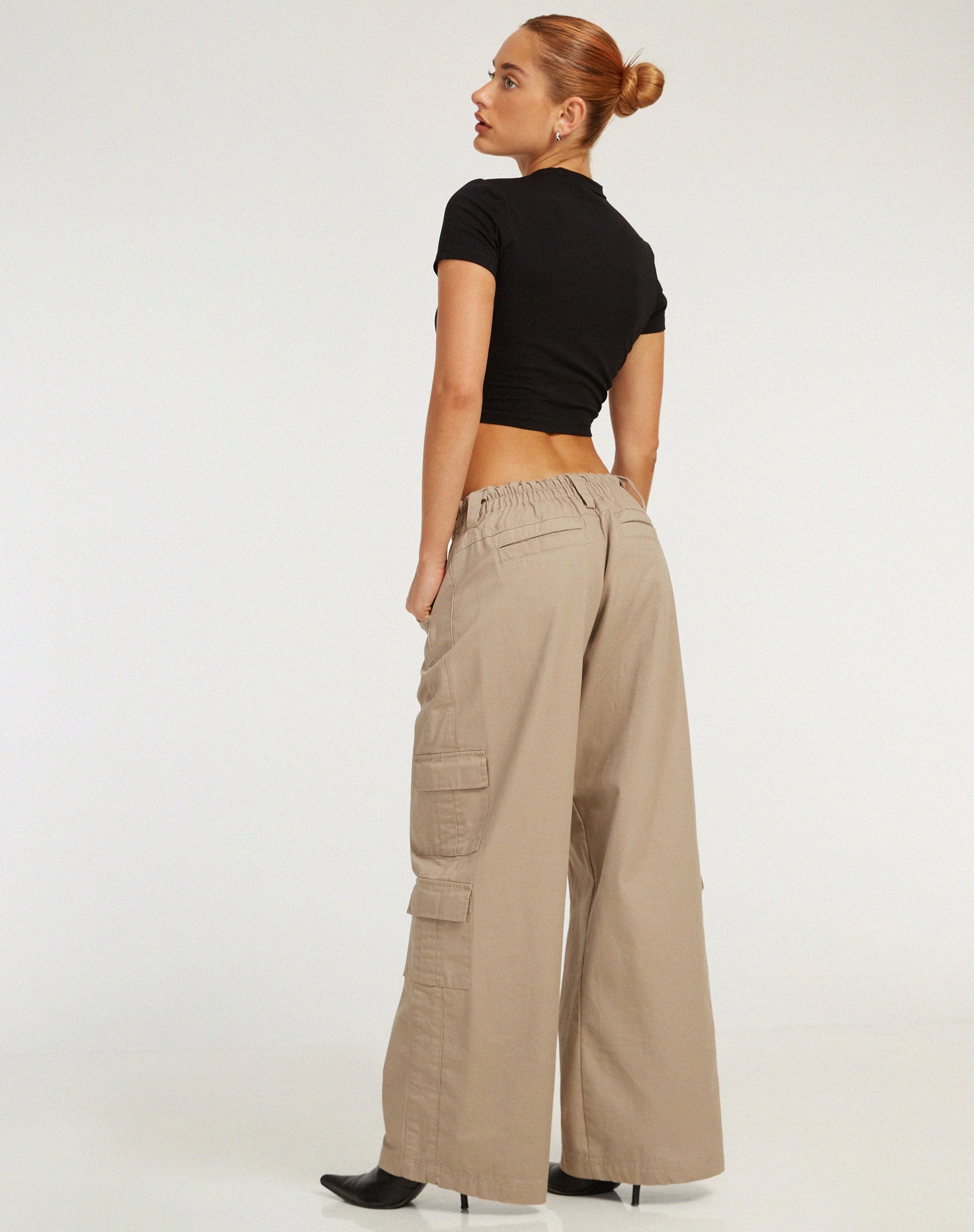 Surtila Crop Top in Black 2000 Hotfix Diamante-Nico Sky