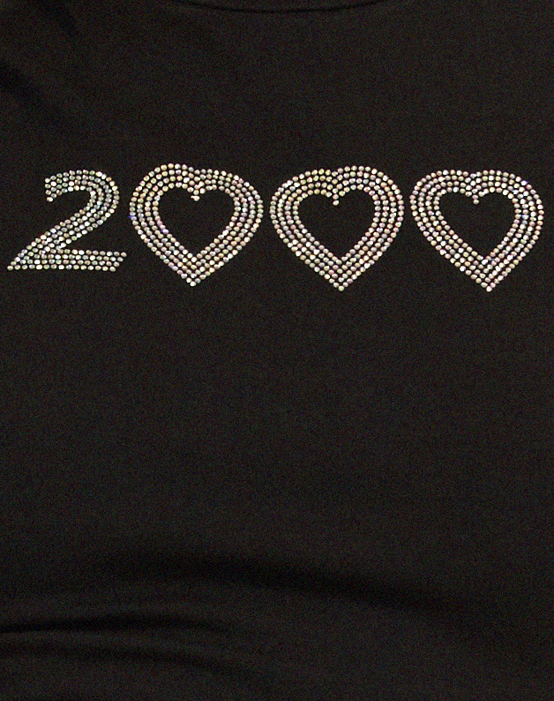 Surtila Crop Top in Black 2000 Hotfix Diamante-Nico Sky