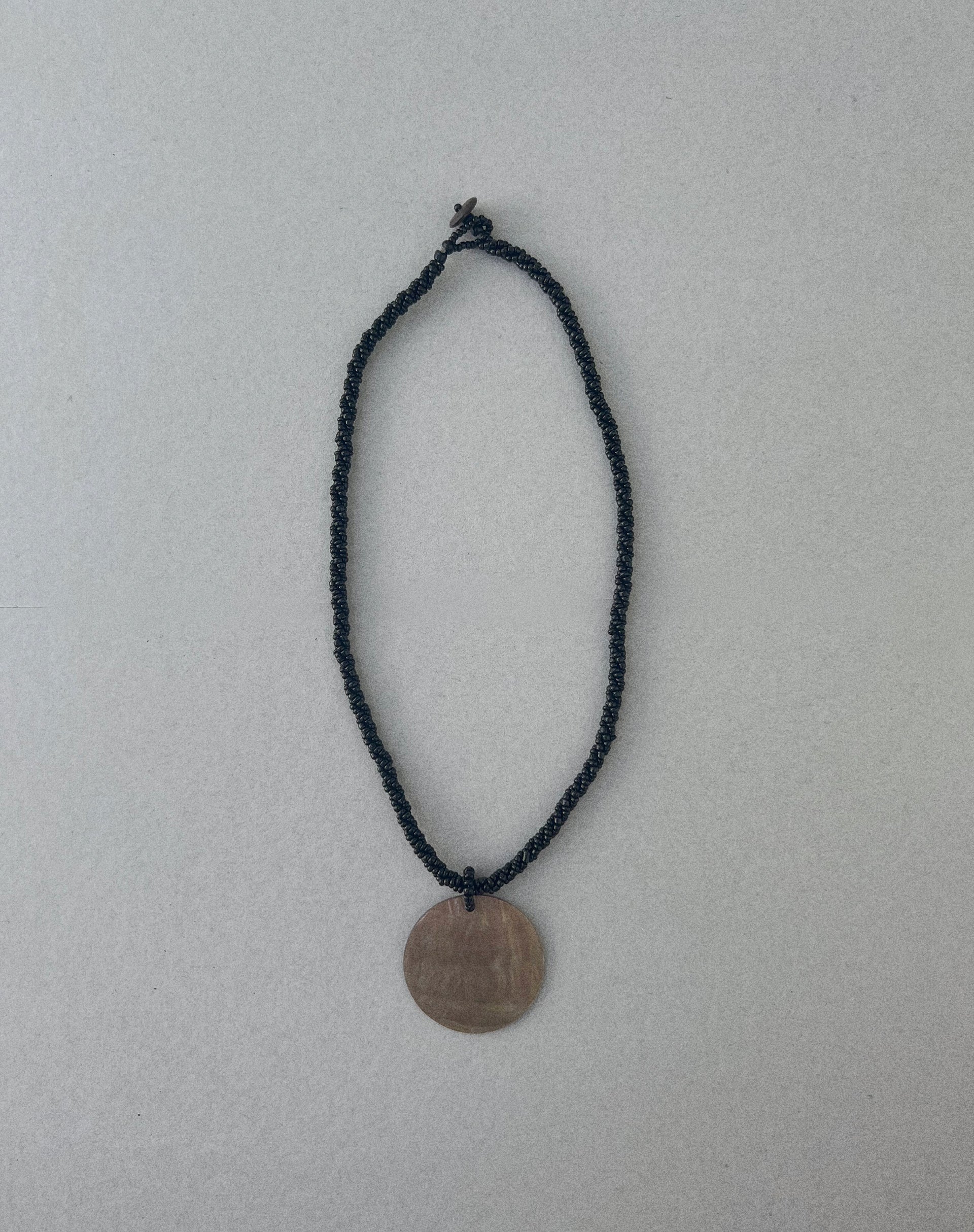 Talola Necklace with Round Shell Pendant-Nico Sky