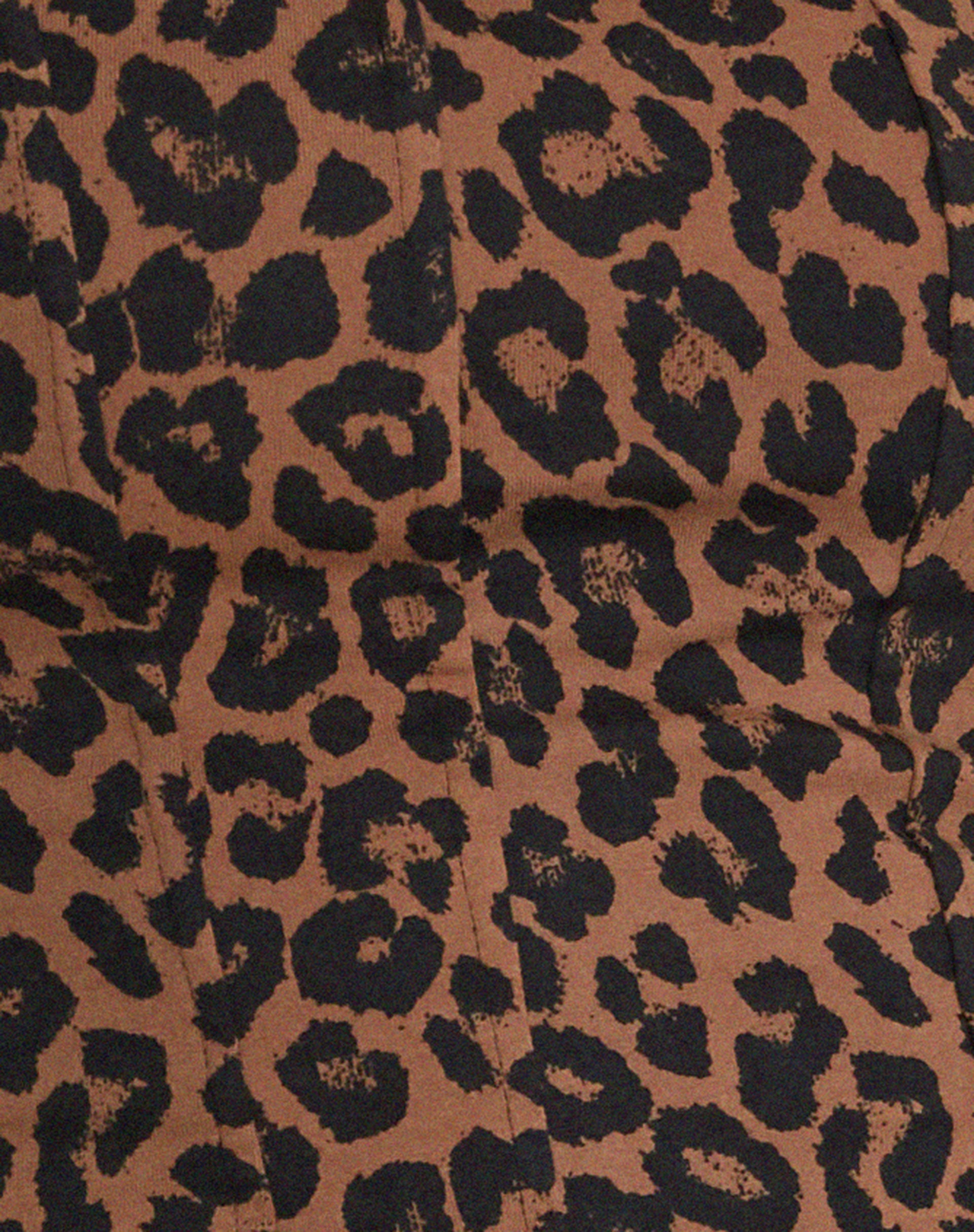 Teisa Crop Top in Brown Leopard Daze-Nico Sky