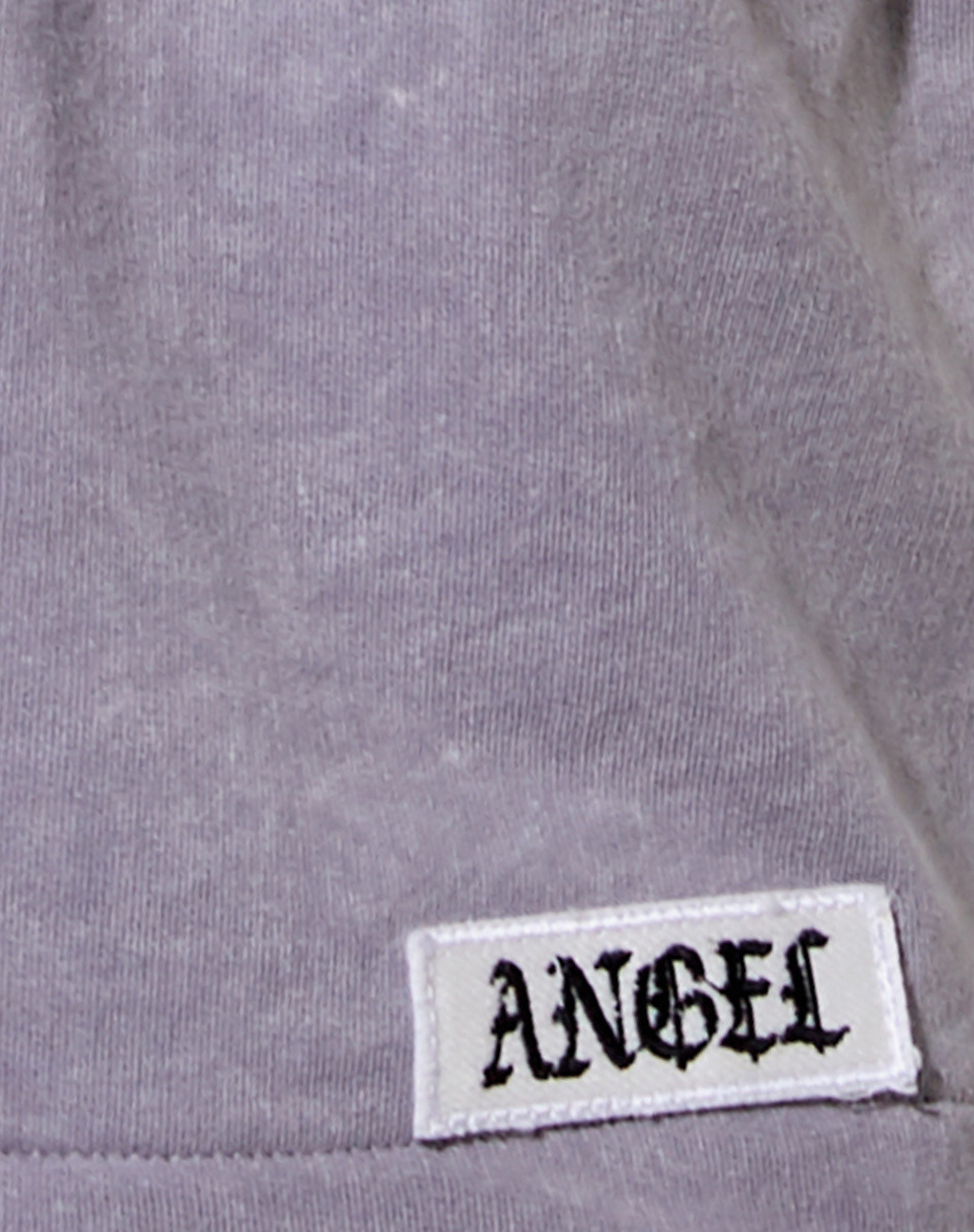 Terry Short in Grey Wash 'Angel' Embro Label-Nico Sky