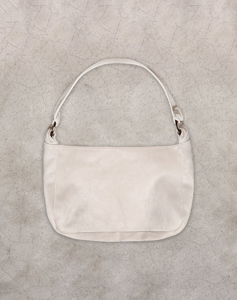 Tetira Bag with Double Tortoise Shell Buckle in Cream-Nico Sky