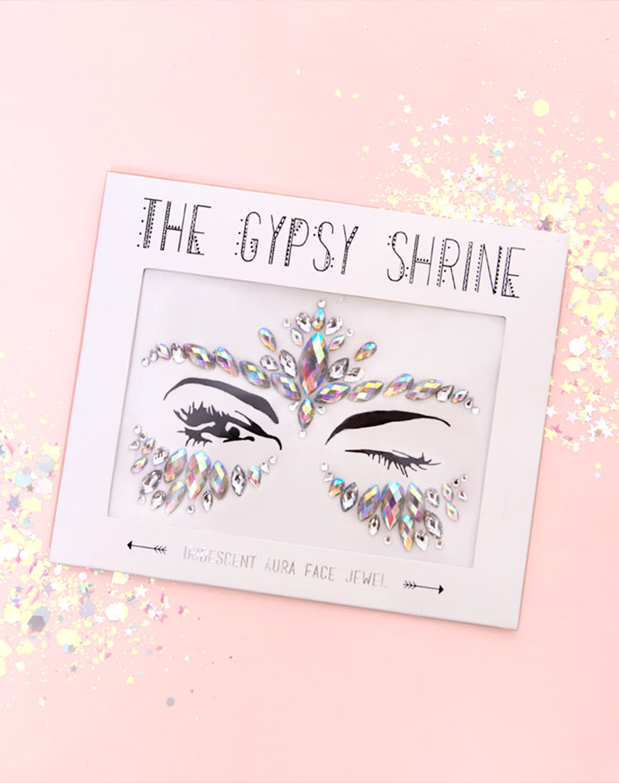 The Gypsy Shrine Iridescent Aqua Face Jewel-Nico Sky