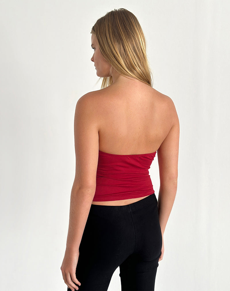 Tifose Twist Front Top in Adrenaline Red-Nico Sky