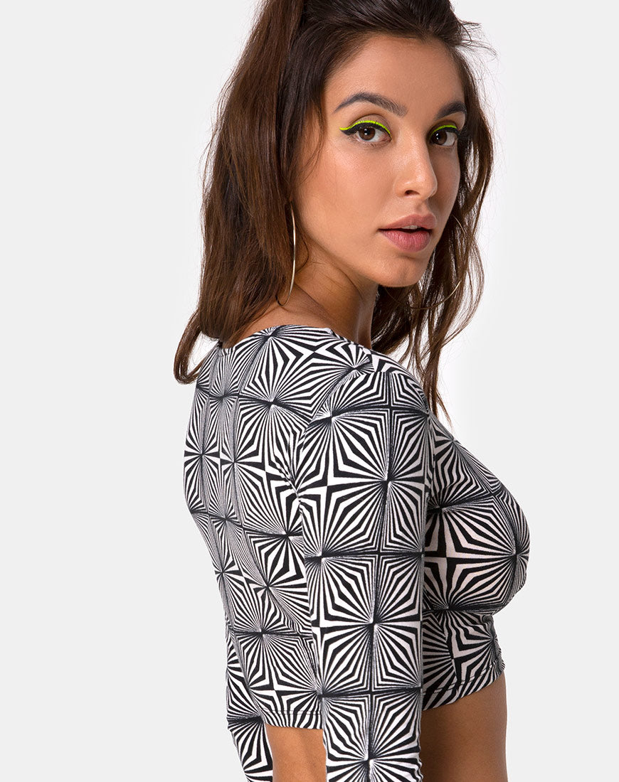 Tinata Crop Top in Spyro-Nico Sky