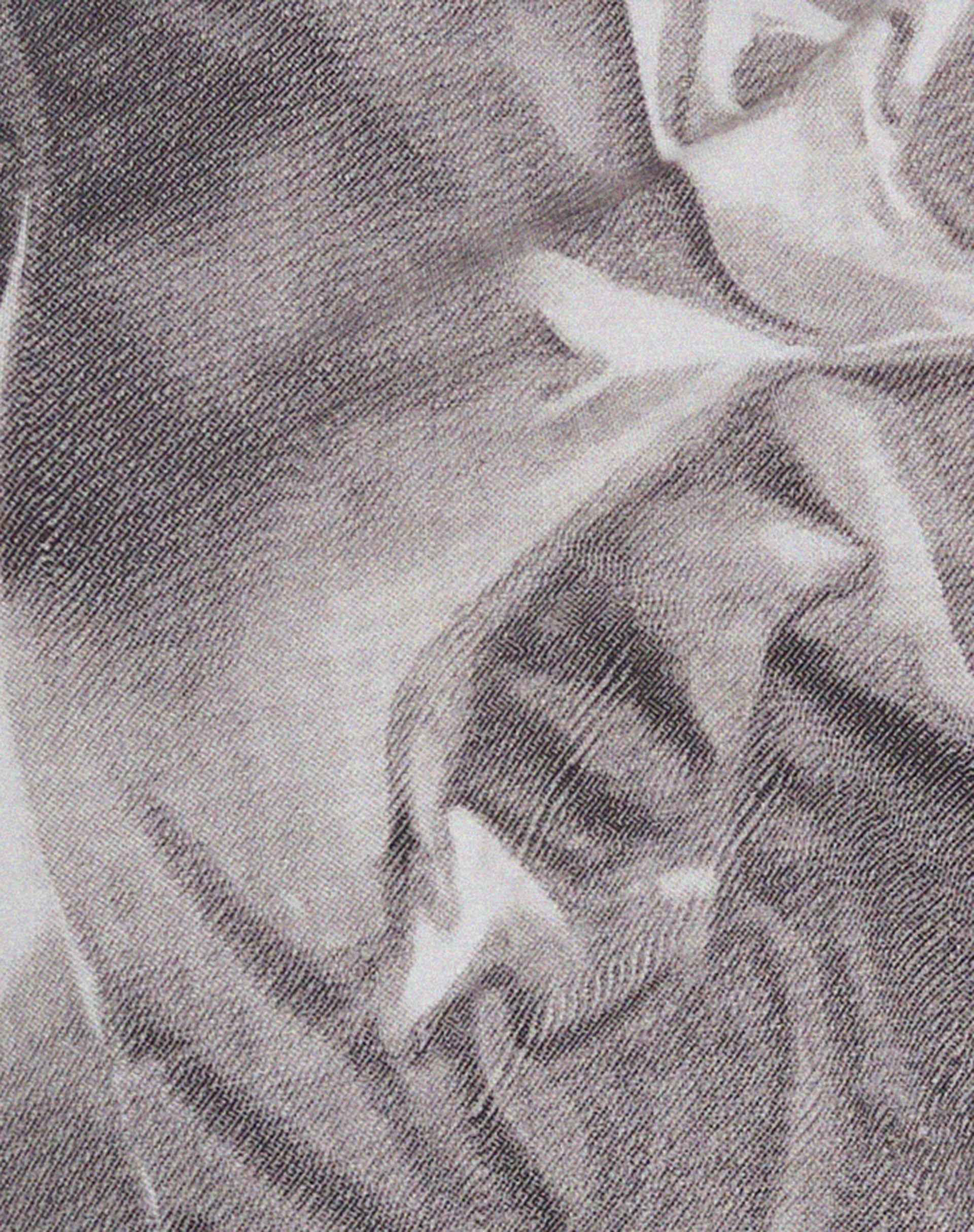 Tiona Cropped Tee in Dystopian Crease Grey-Nico Sky