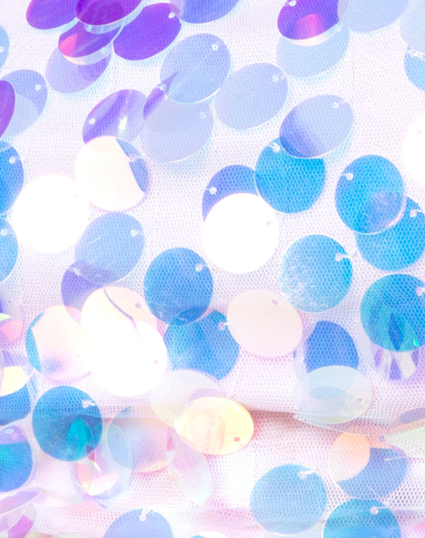 Tube Top in Unicorn Disc Sequin-Nico Sky