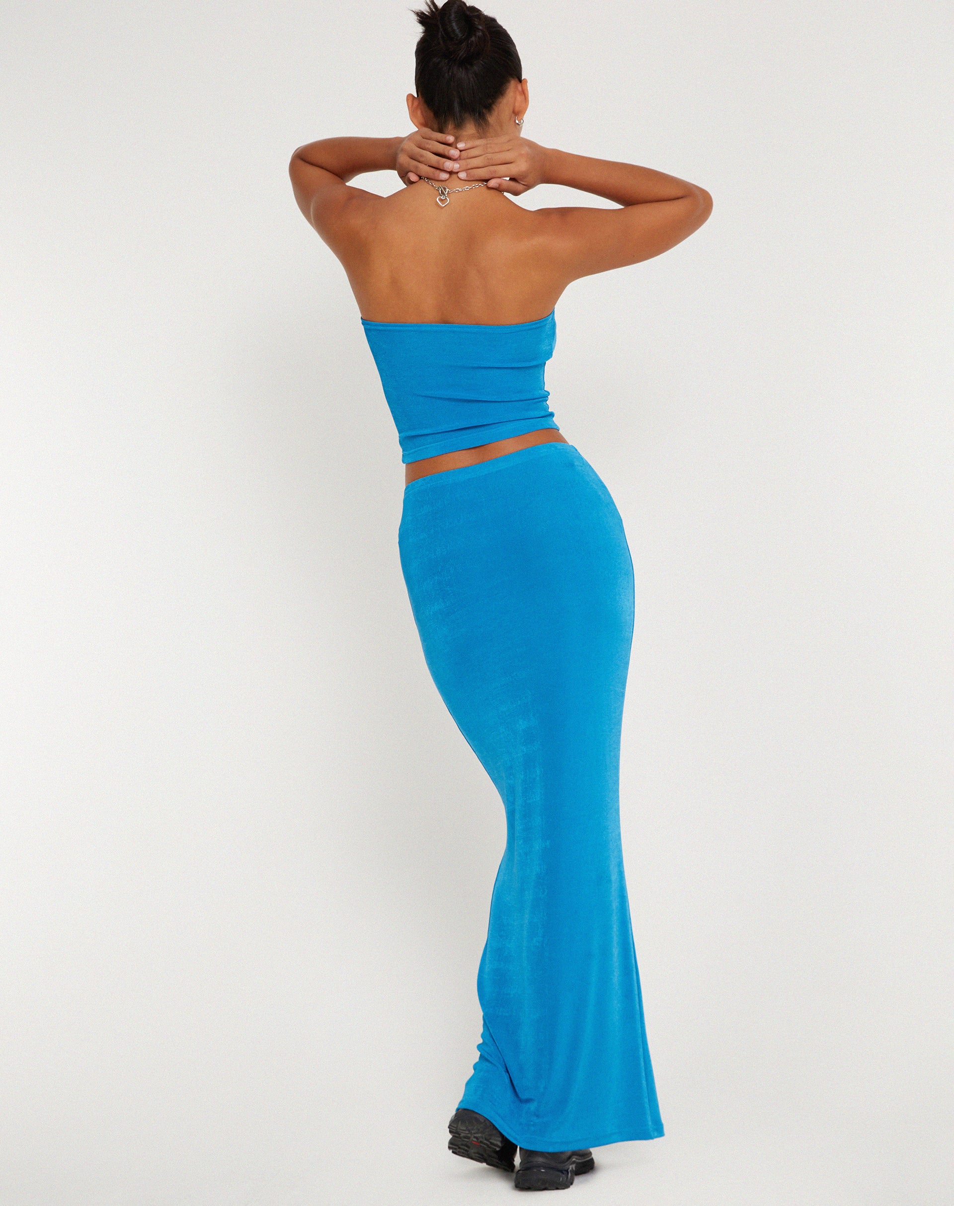 New Tulus Flood Maxi Skirt in Electric Blue-Nico Sky