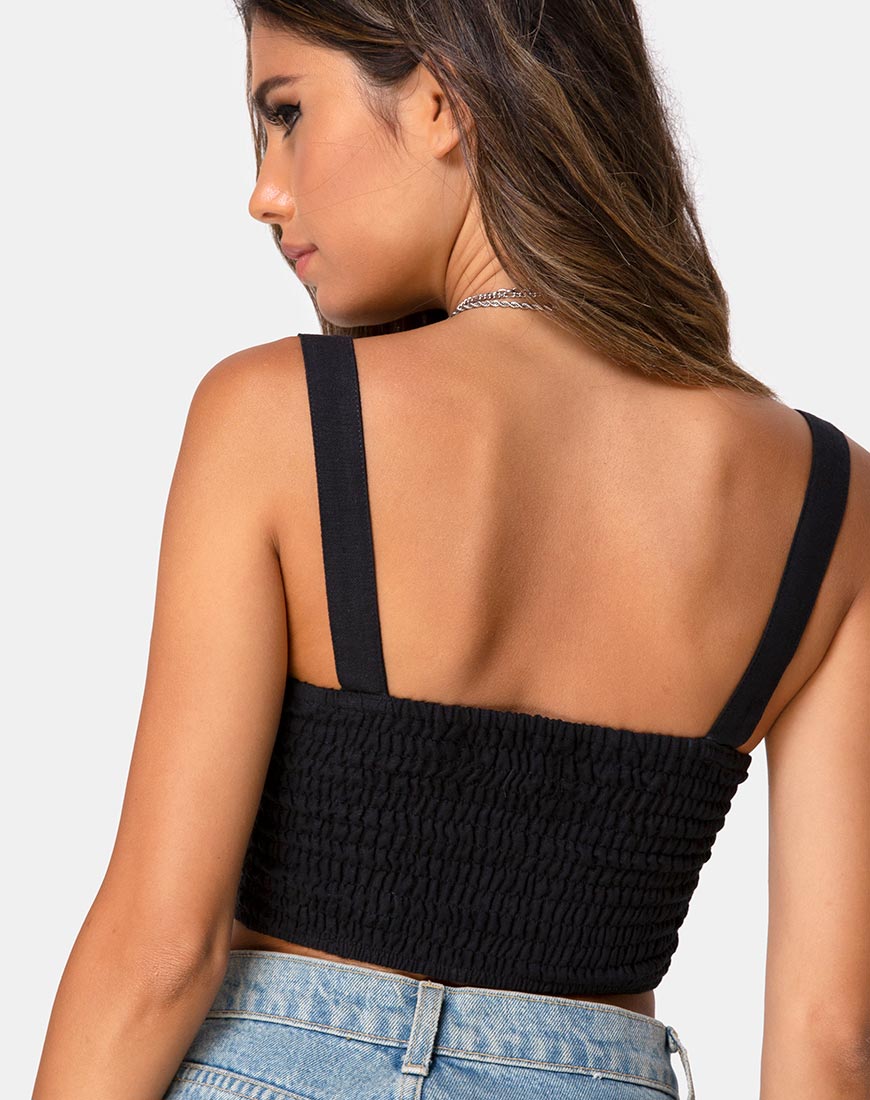 Viben Top in Black-Nico Sky