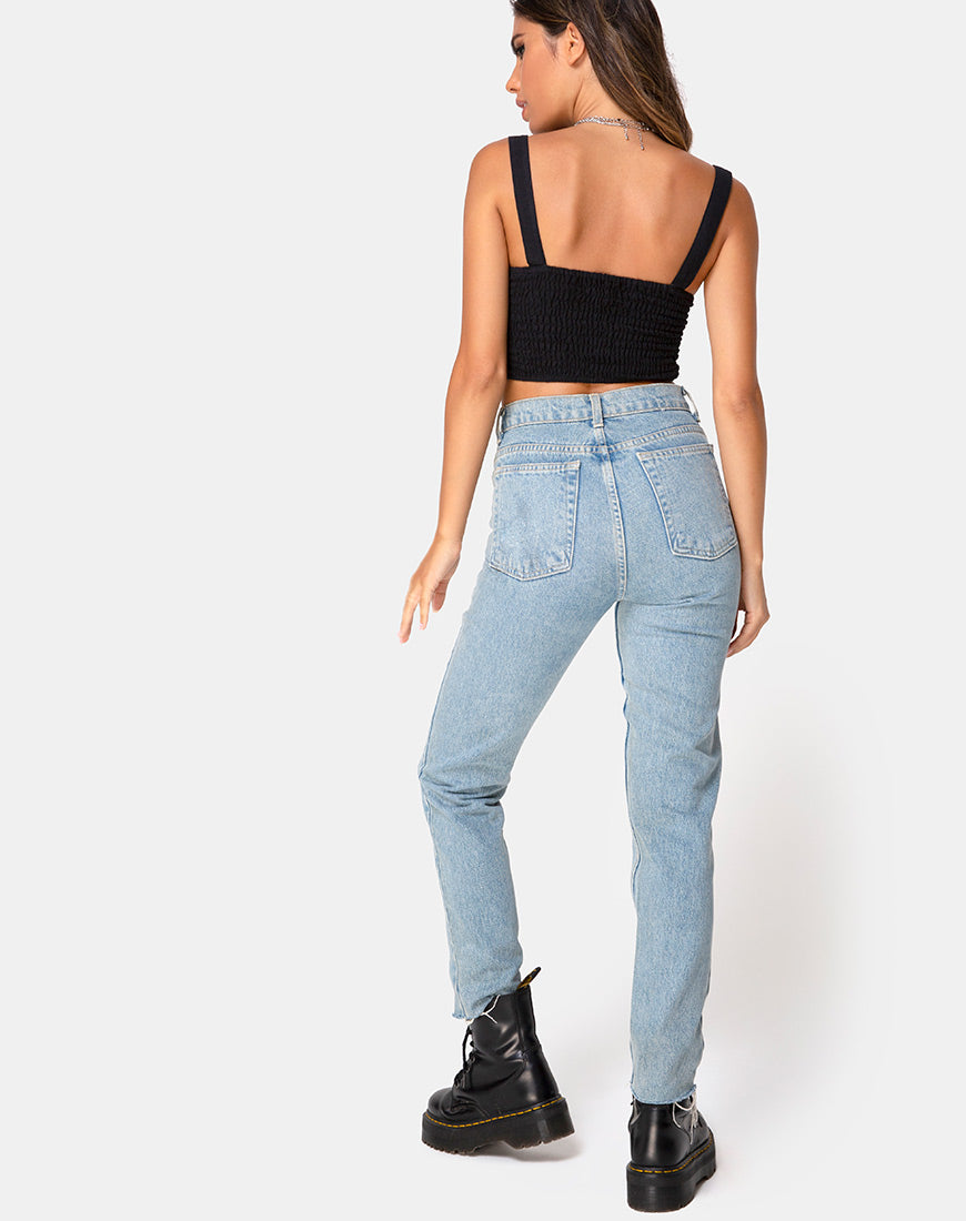 Viben Top in Black-Nico Sky