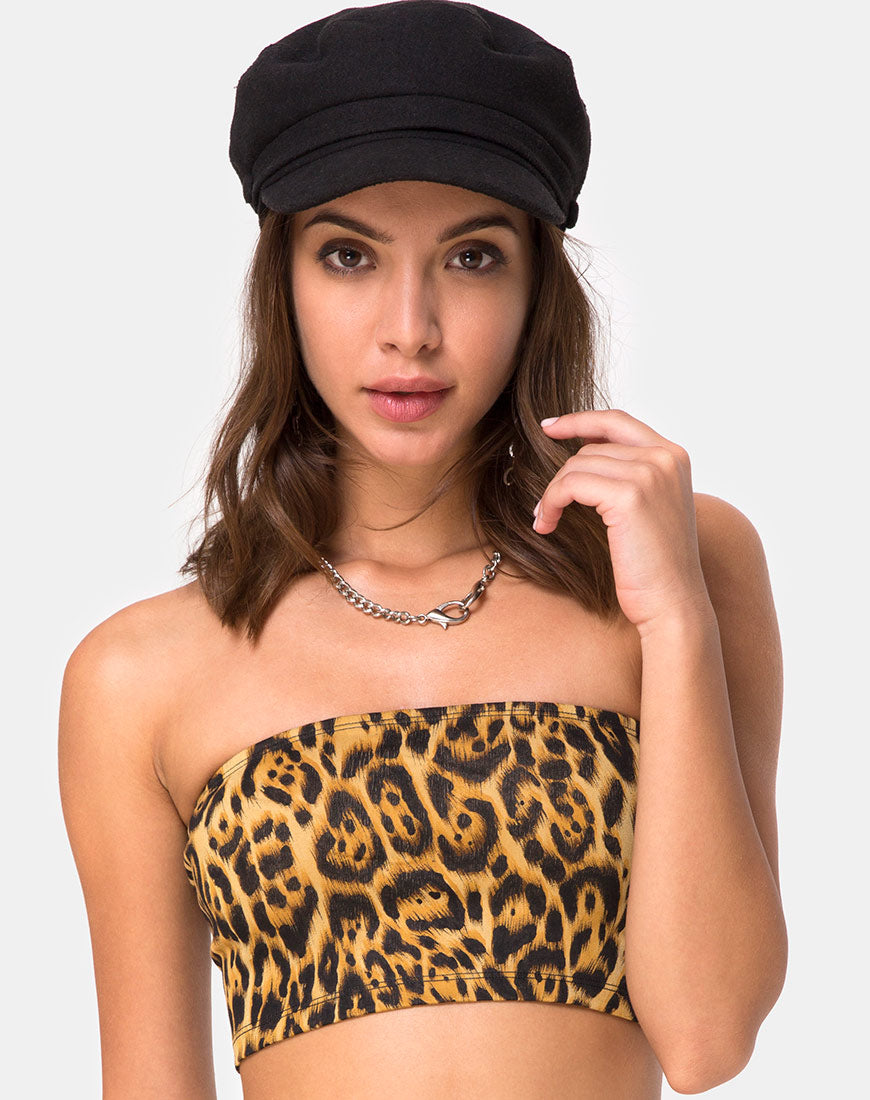Villy Tube Top in Leopard-Nico Sky