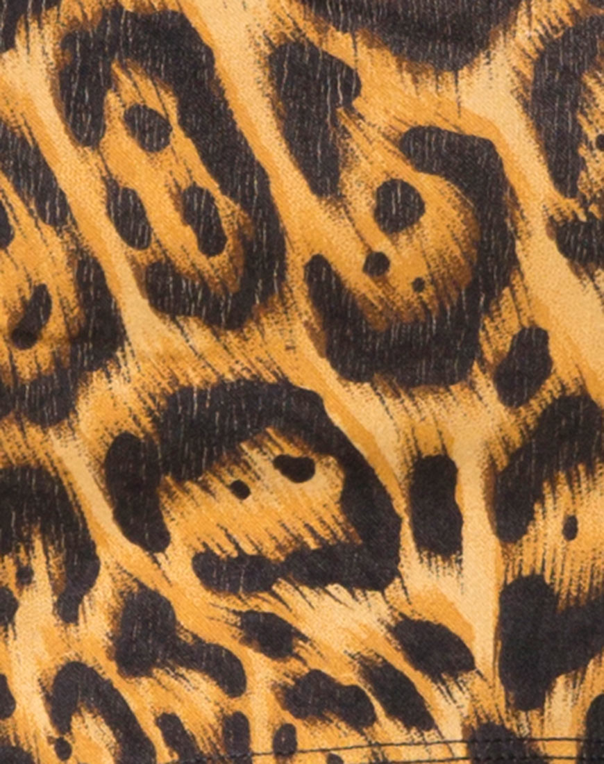 Villy Tube Top in Leopard-Nico Sky