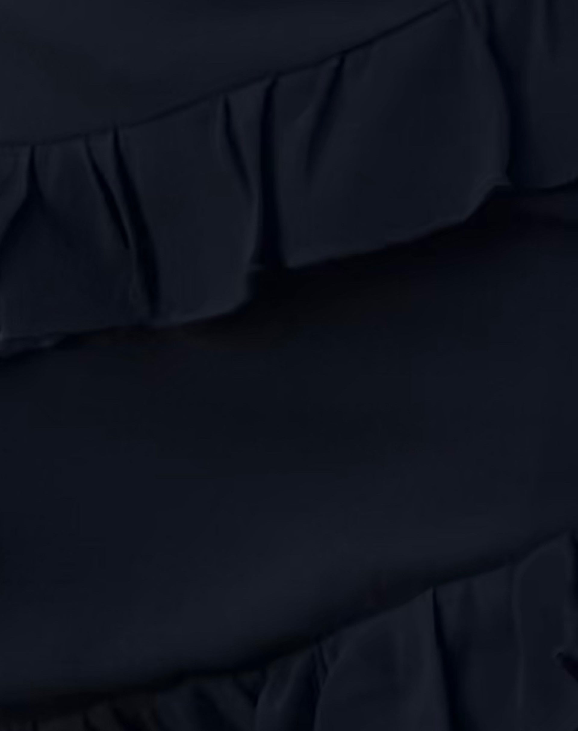 Malinna Ruffle Mini Skirt in Black Chiffon-Nico Sky