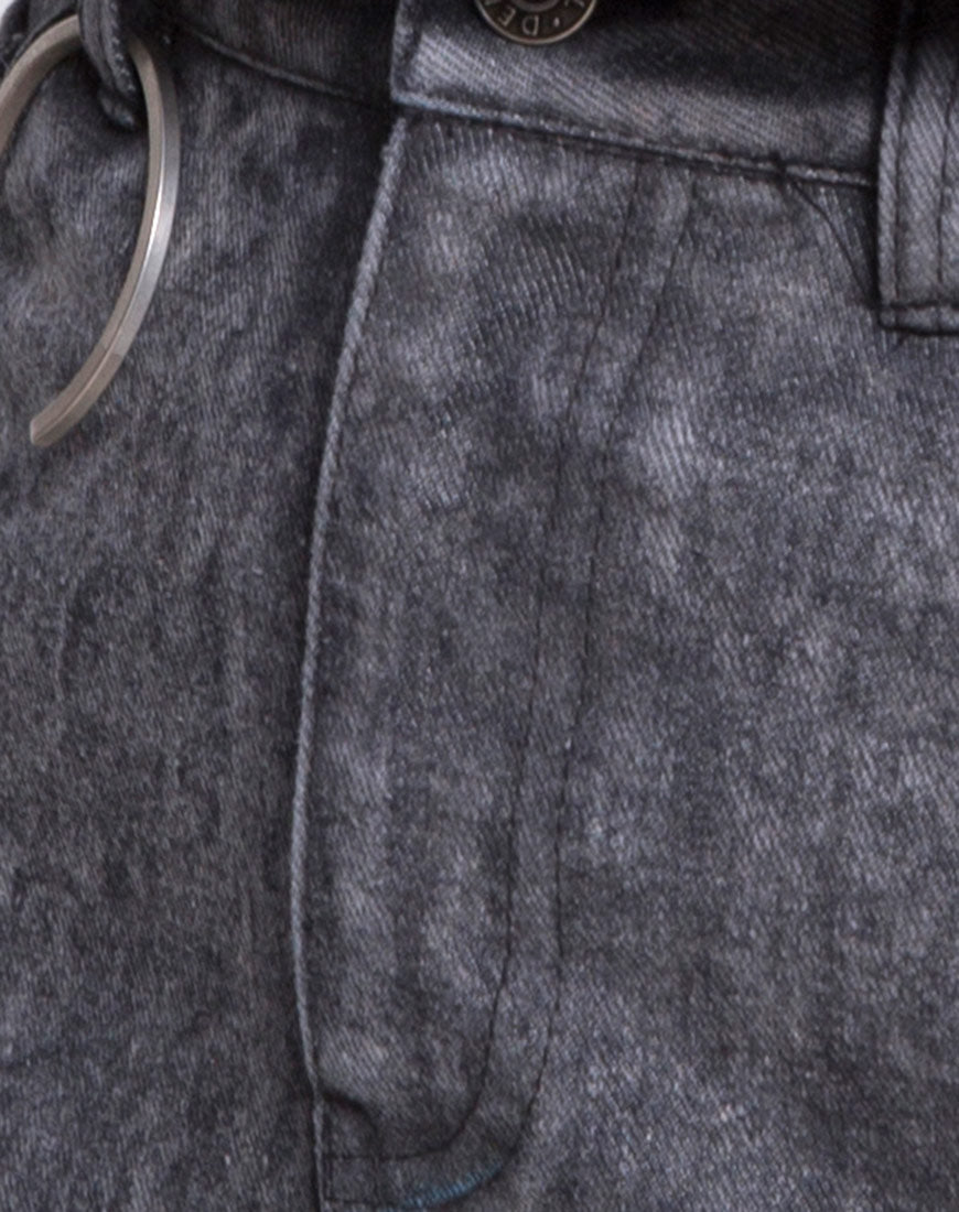 Volta Mini Skirt in Black Wash-Nico Sky