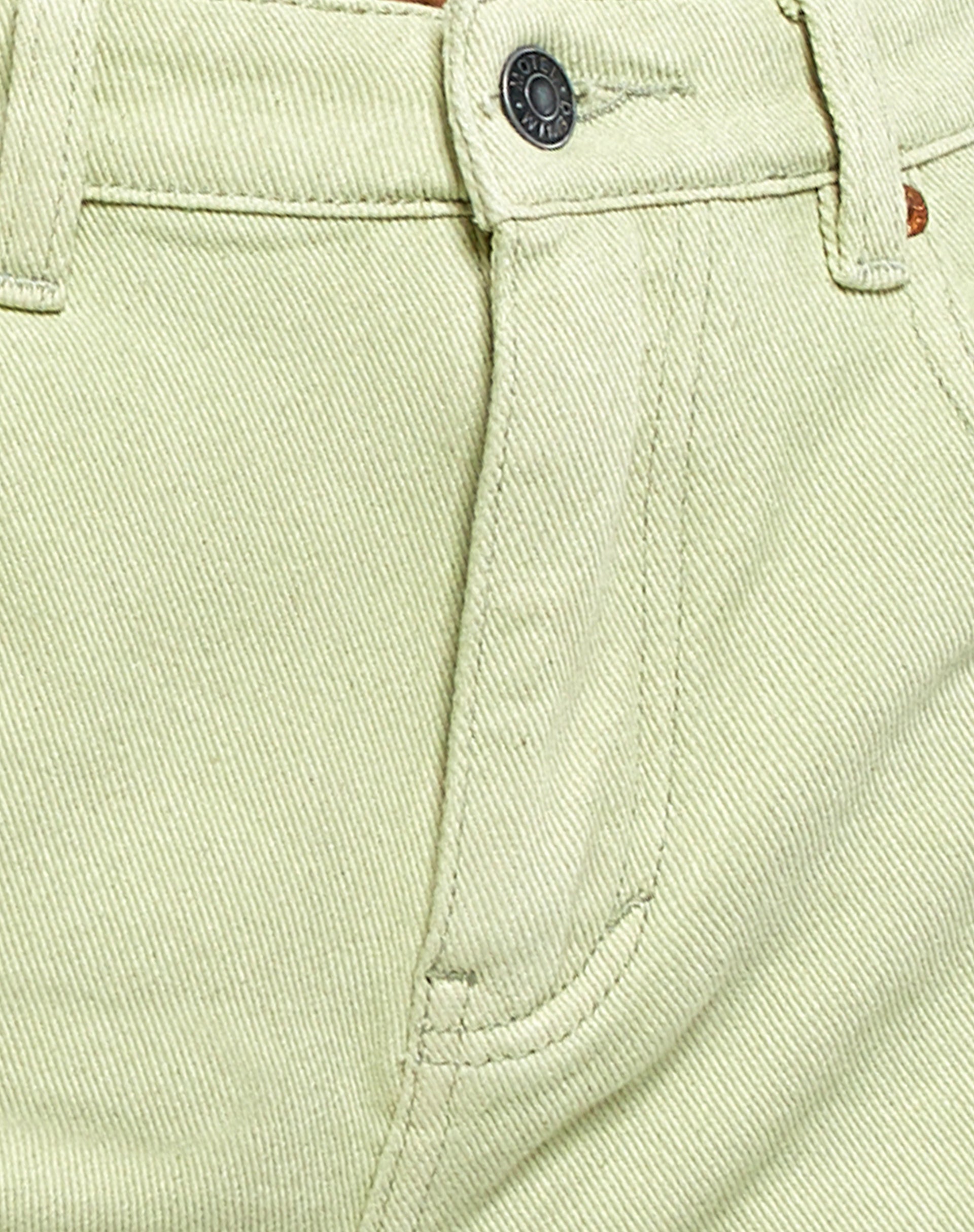 Loose Fit Denim Shorts in Sage-Nico Sky